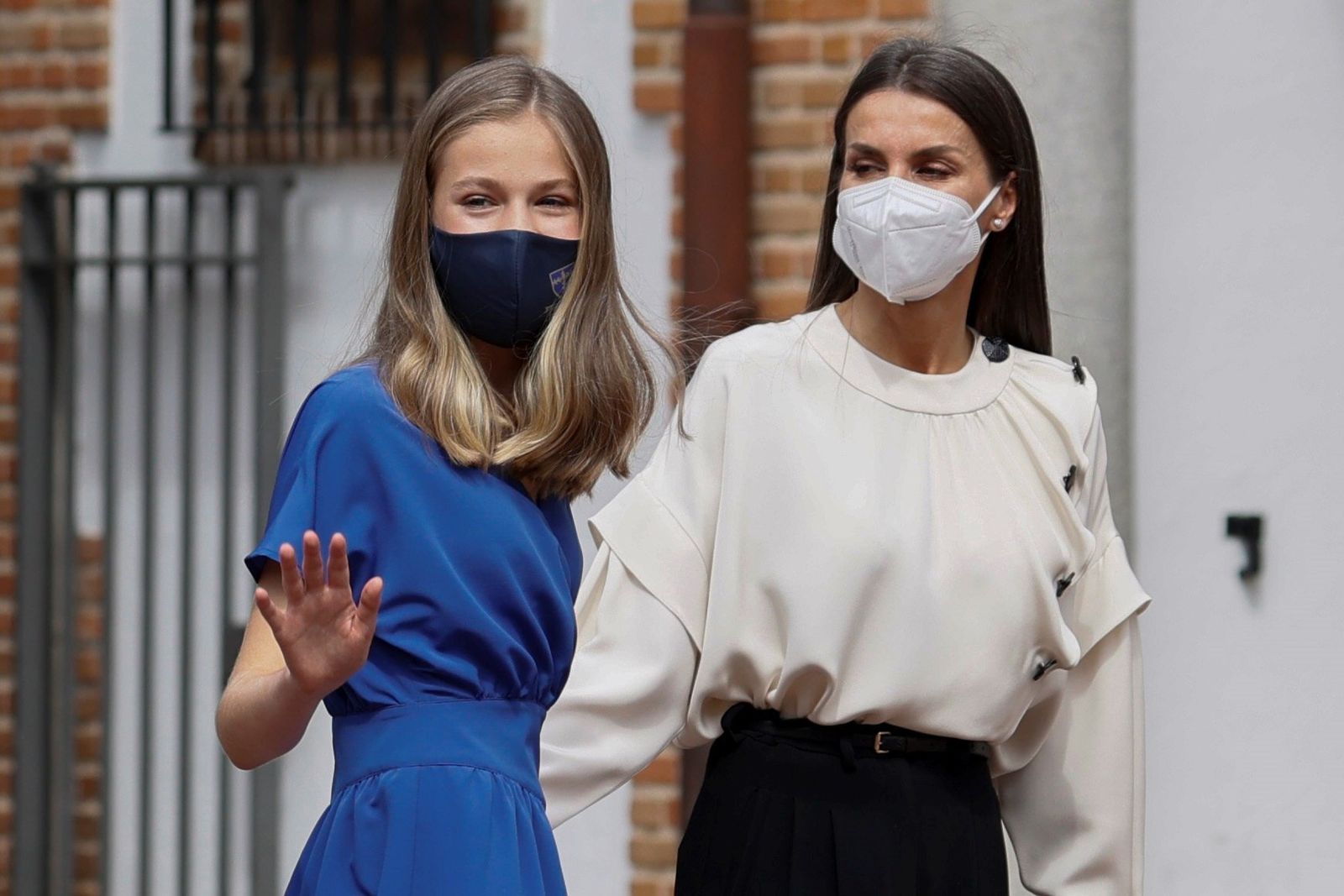 La reina Letizia  y la princesa Leonor