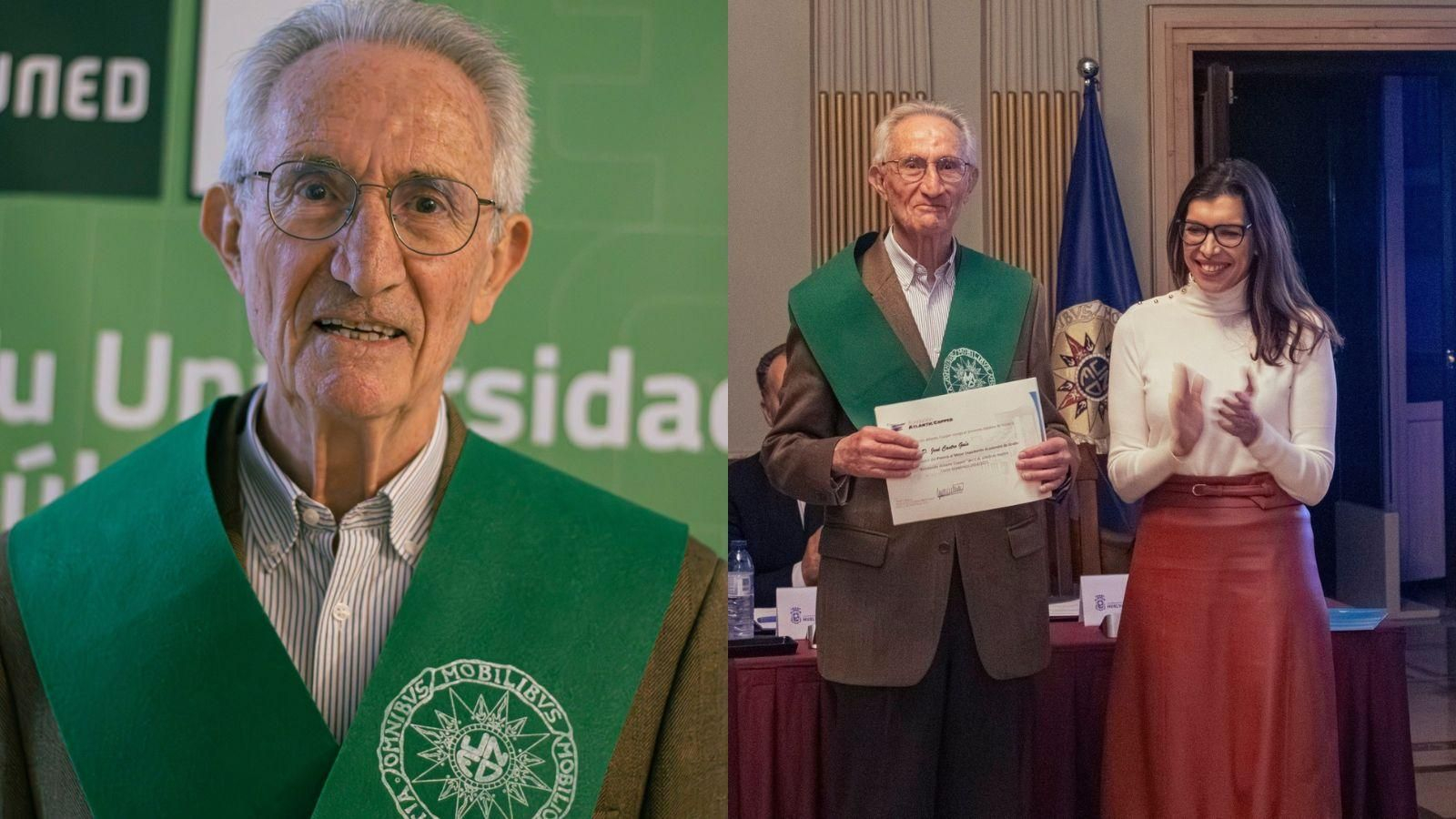 José Castro Guío, premio al Mejor Expediente de Grado este 2024-25, concedido por la Fundación Atlantic Copper.