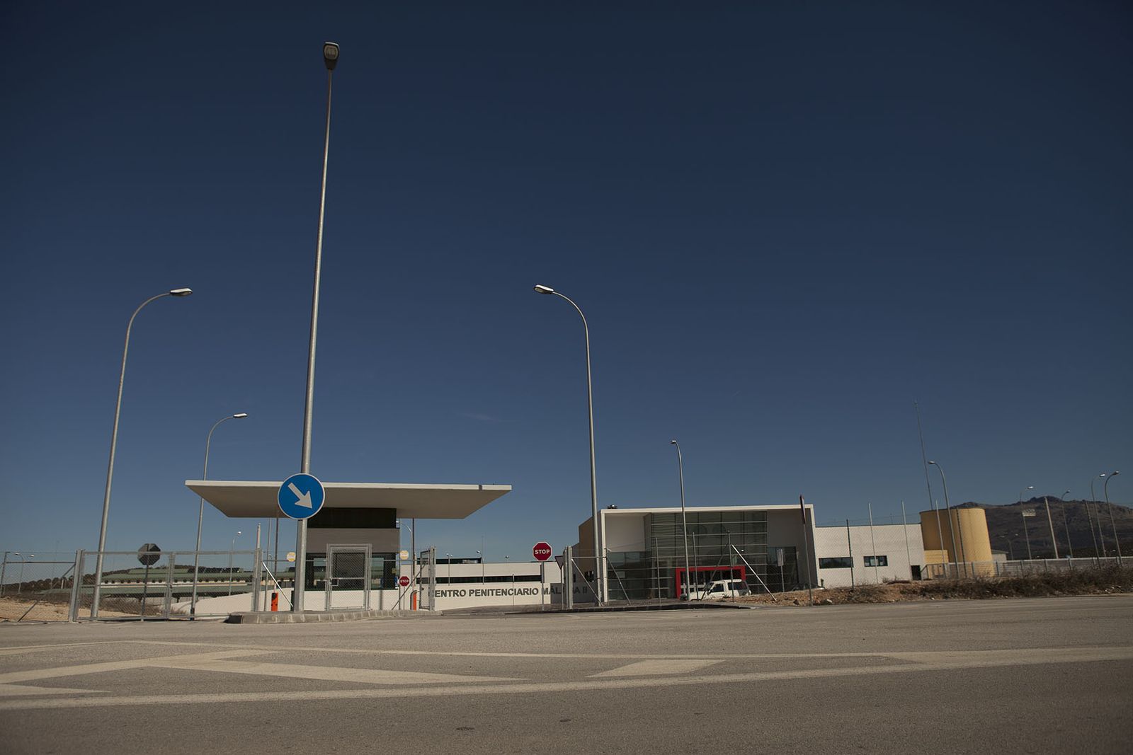 Exterior de la entrada de la cárcel de Archidona.