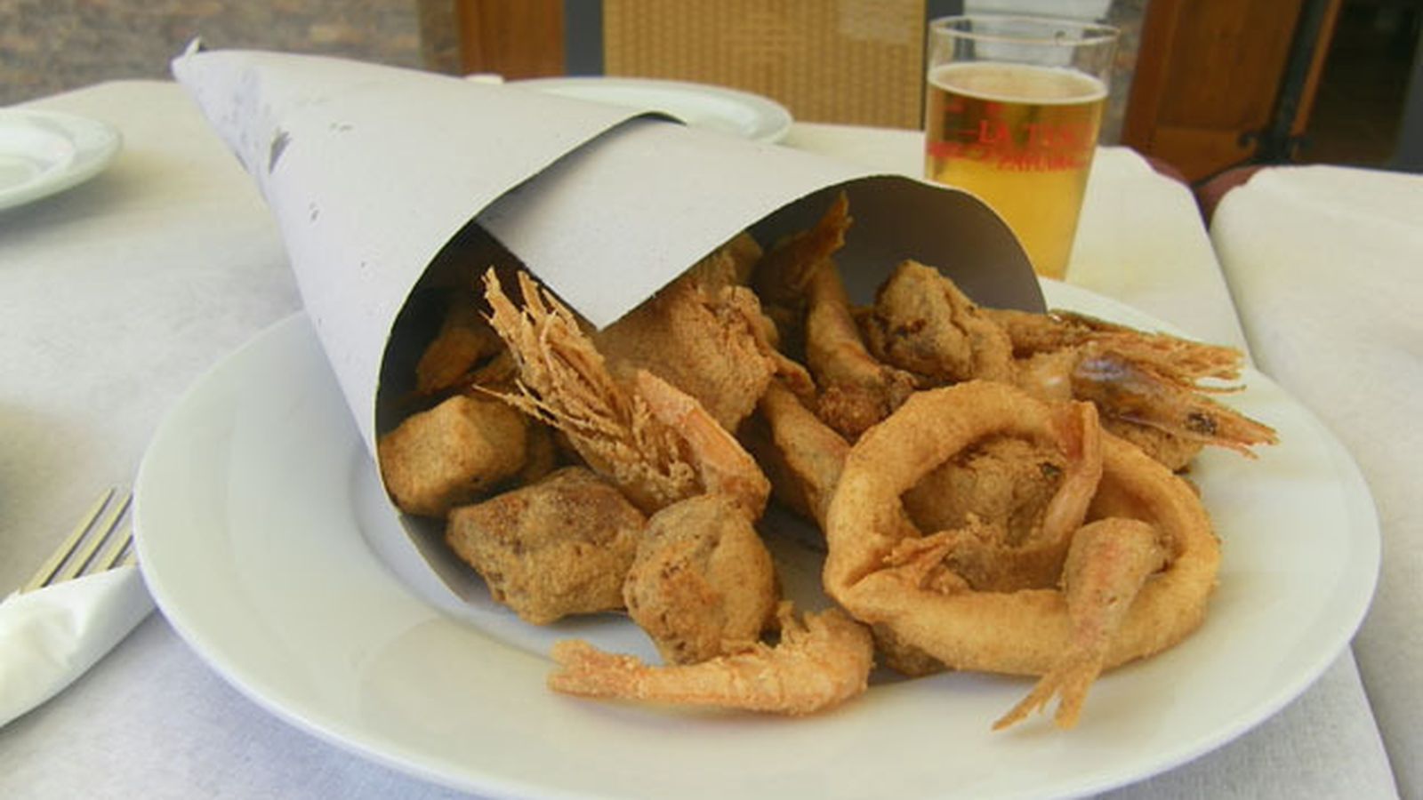 Cartucho pescado frito