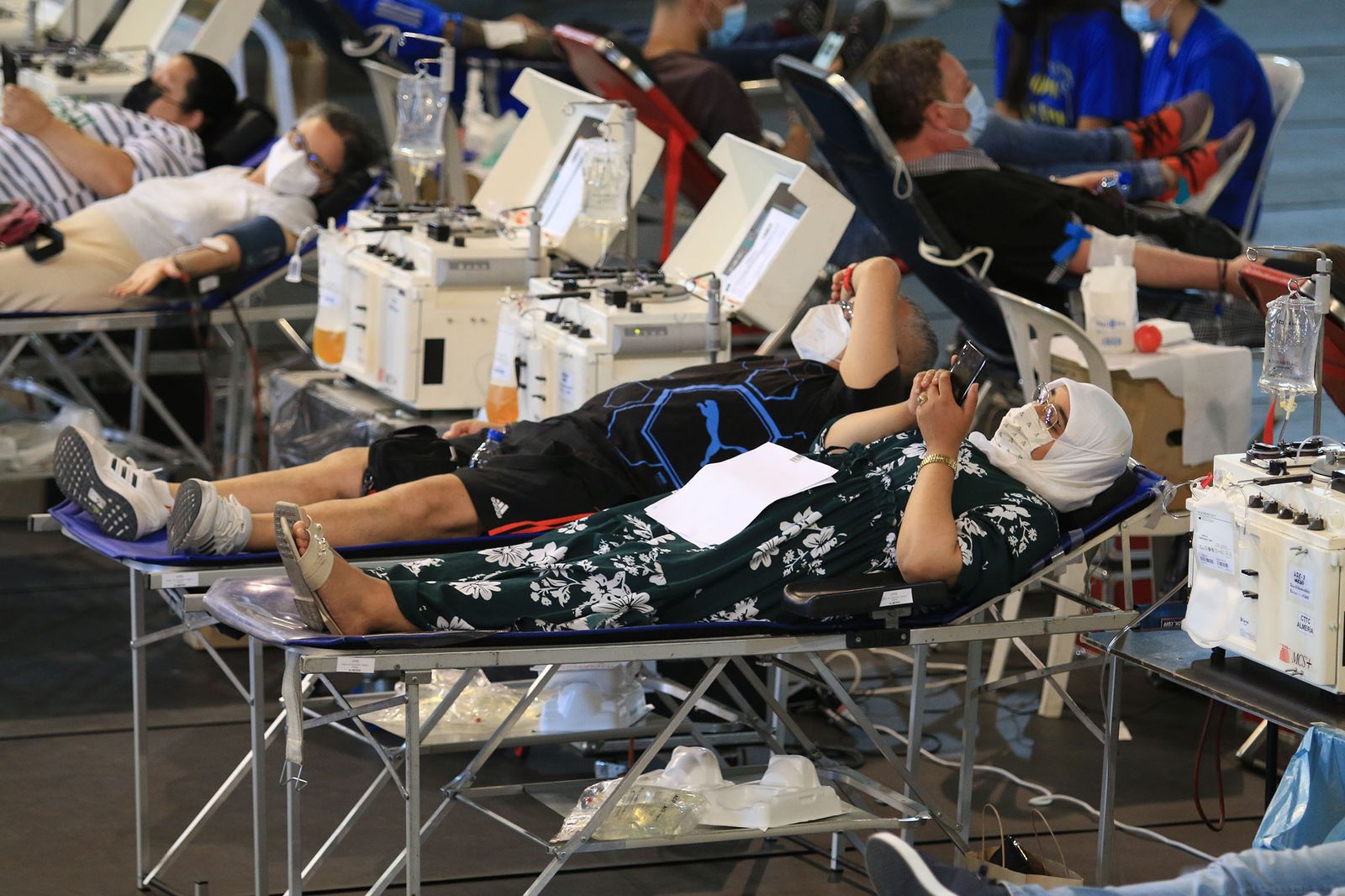 El pabellón Rafael Florido acoge el récord de donantes de sangre