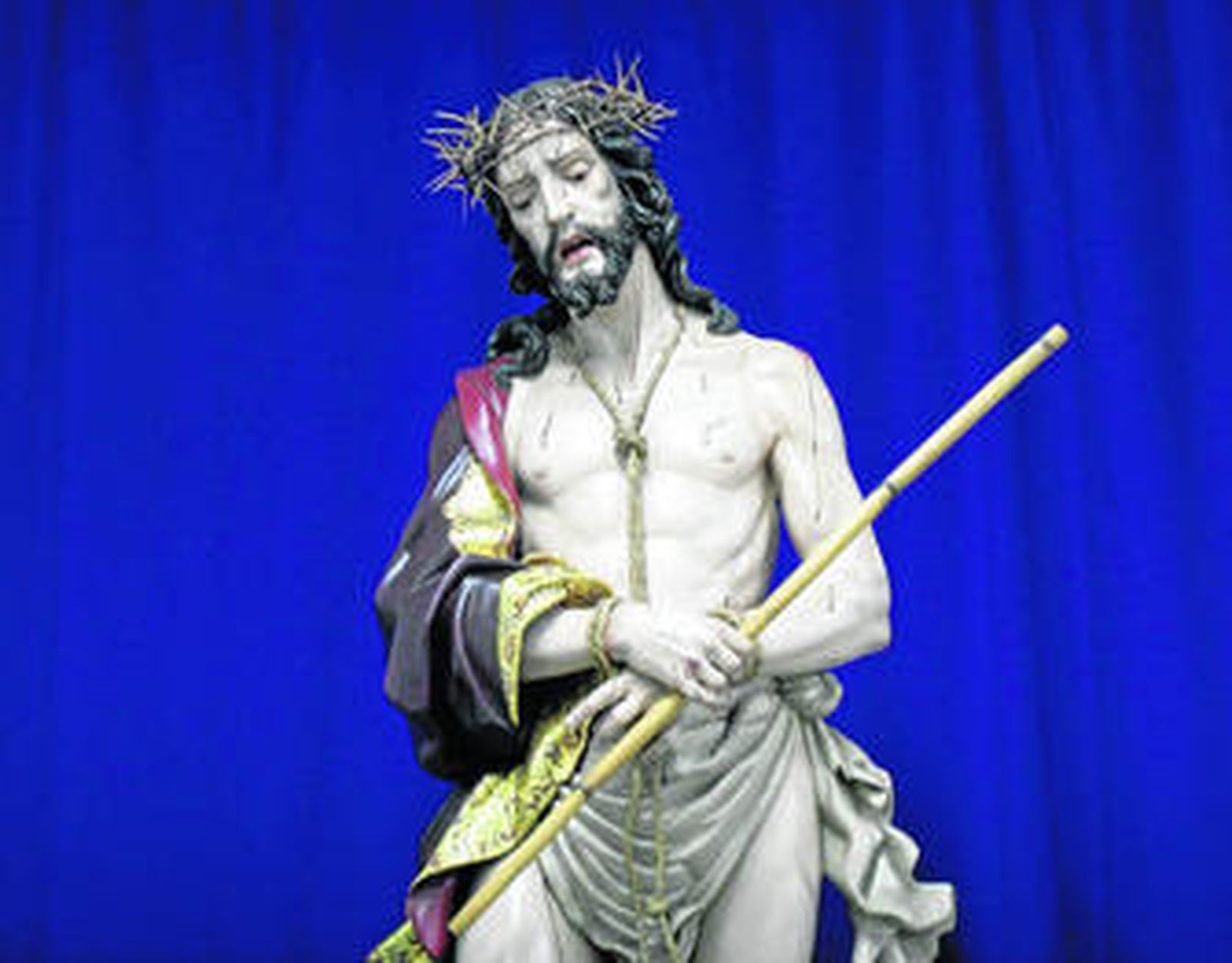 Una imagen de la talla creada por la escultora Lourdes Hernández.