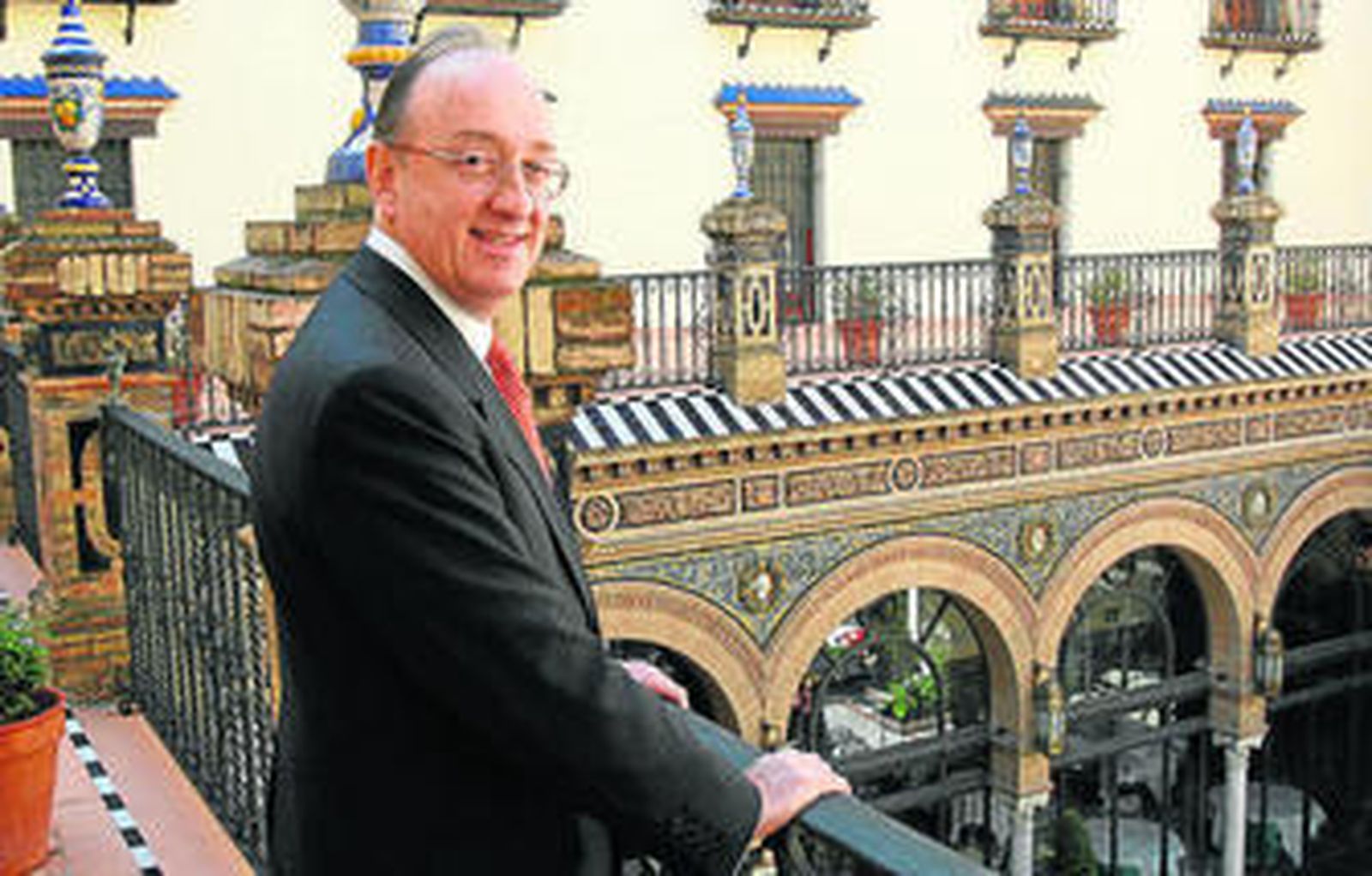 Guillermo Fernández de Soto, en el Hotel Alfonso XIII de Sevilla.