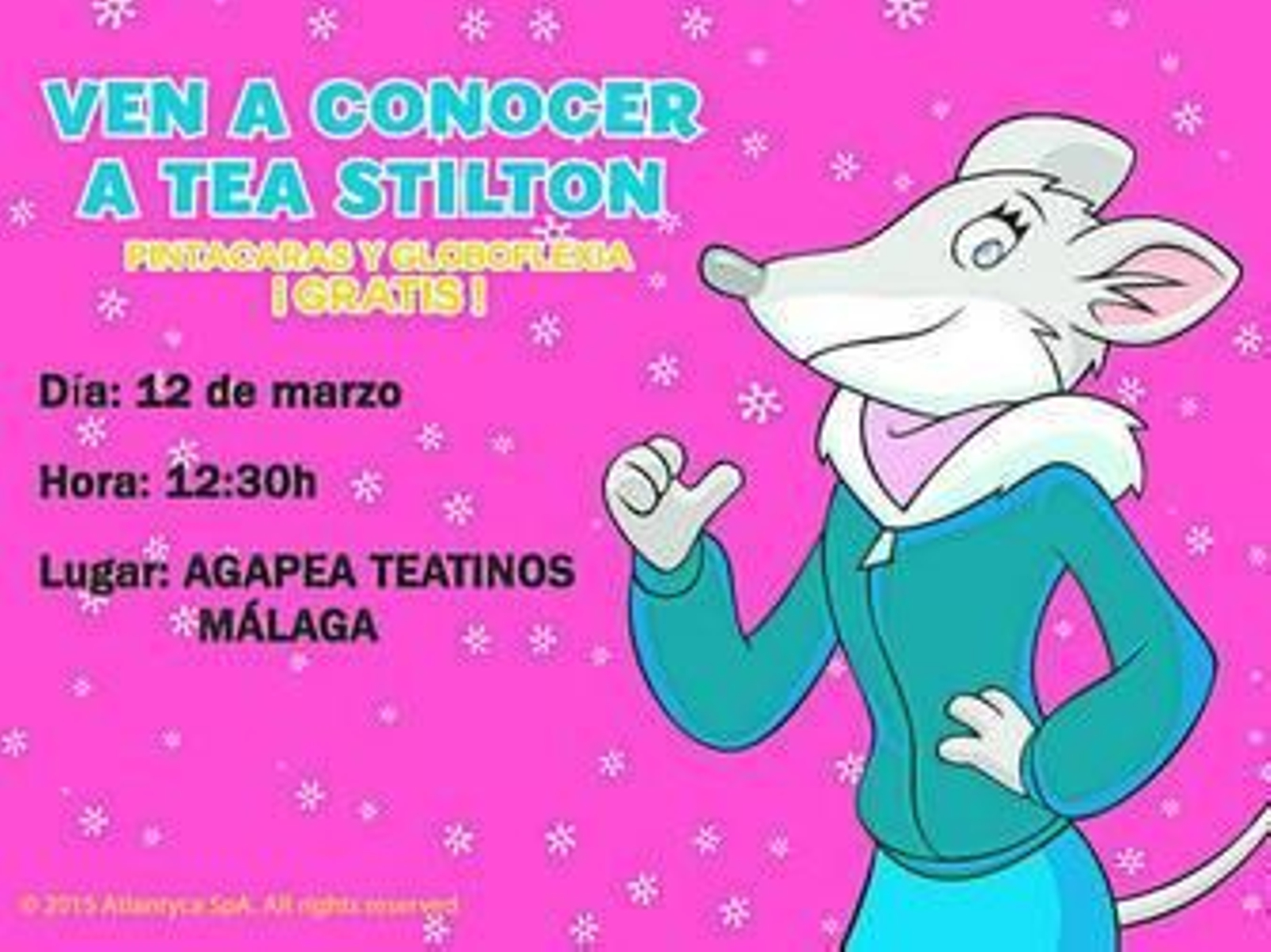 Conoce a Tea Stilton en la librería Agapea Teatinos