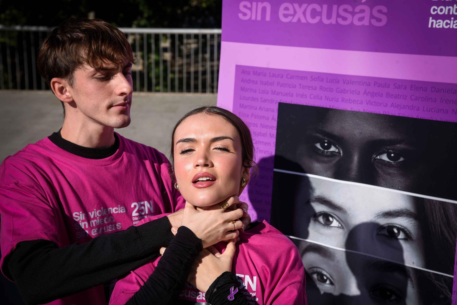 El 'flashmob' con motivo del 25-N