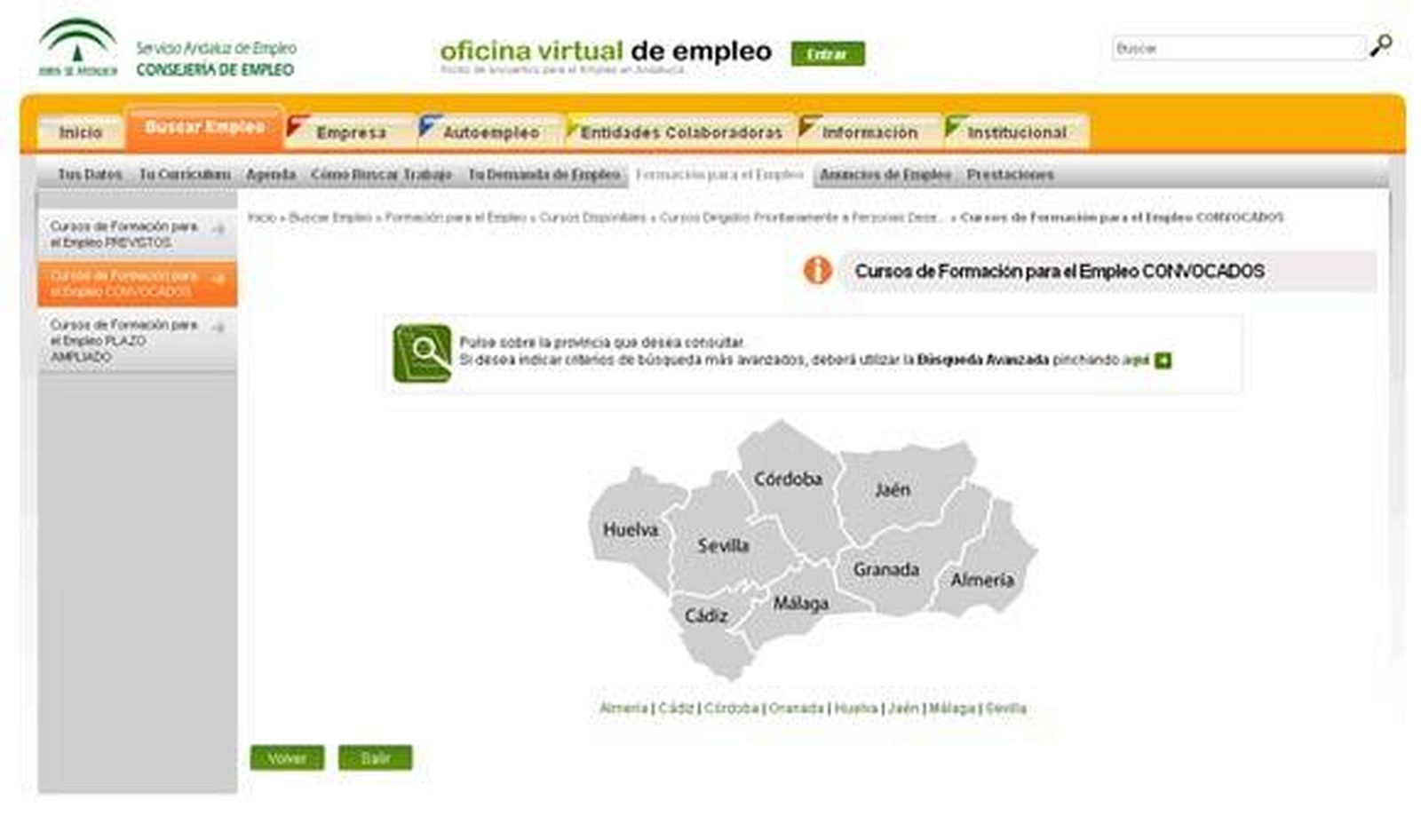 Guía para acceder a los cursos de Formación para el Empleo