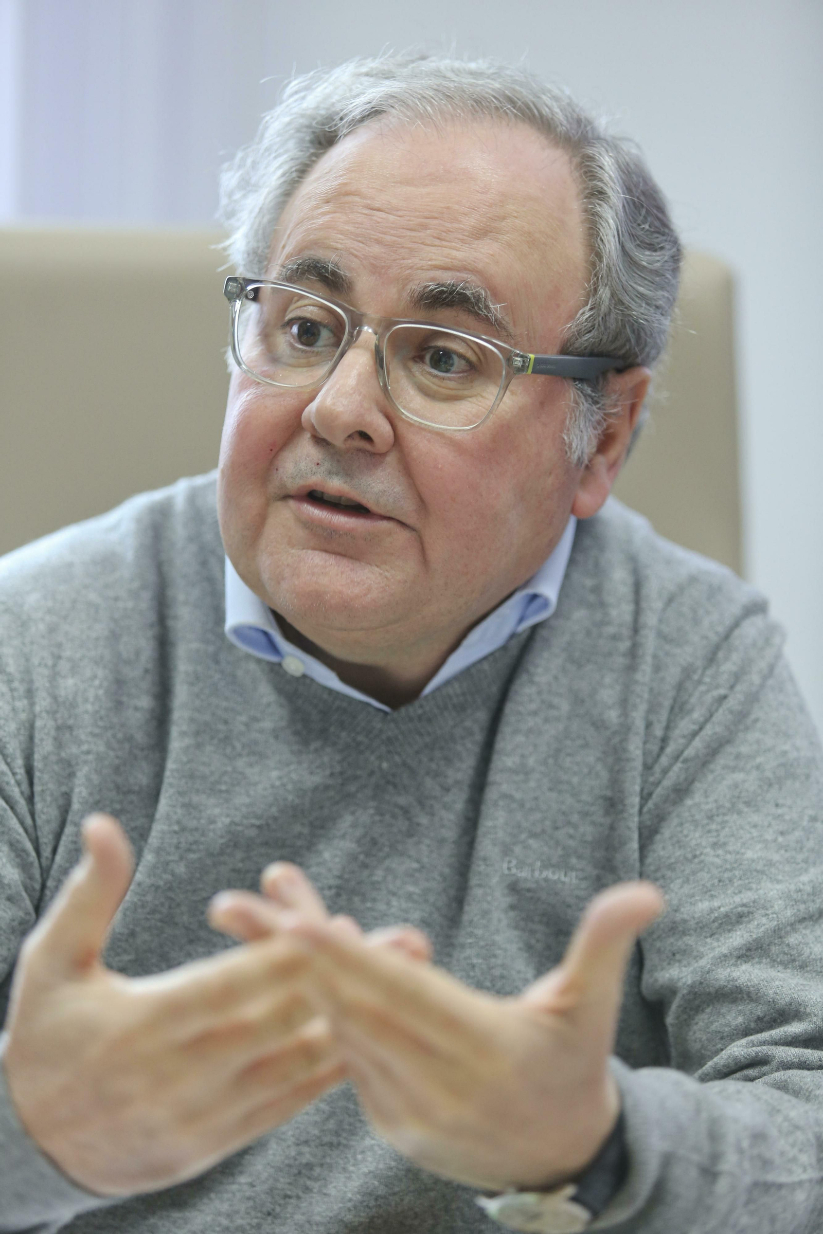 Valencia, durante la entrevista.