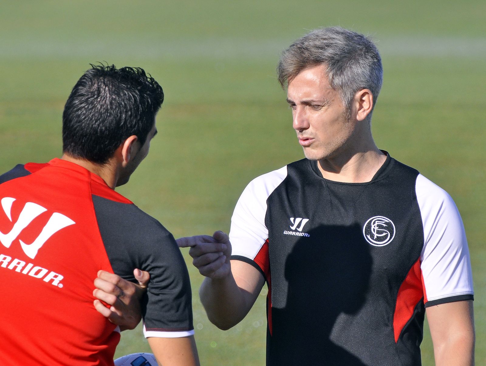 Sergio Domínguez dialoga con el involvidable Reyes en octubre de 2013.