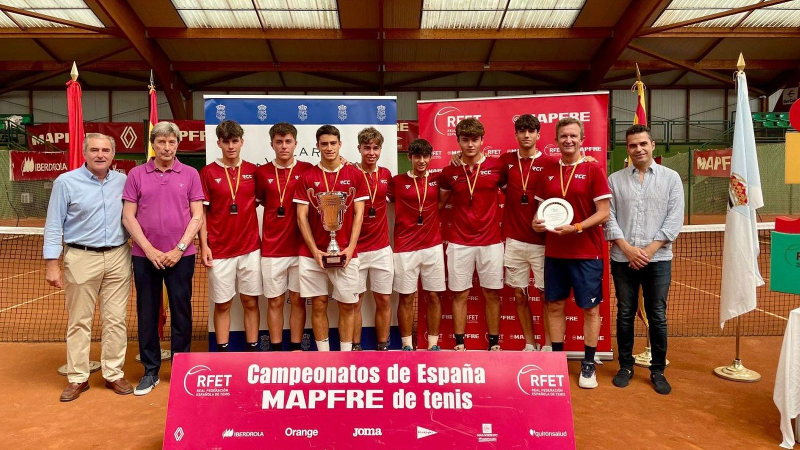 Los representantes del Real Club Tenis El Candado