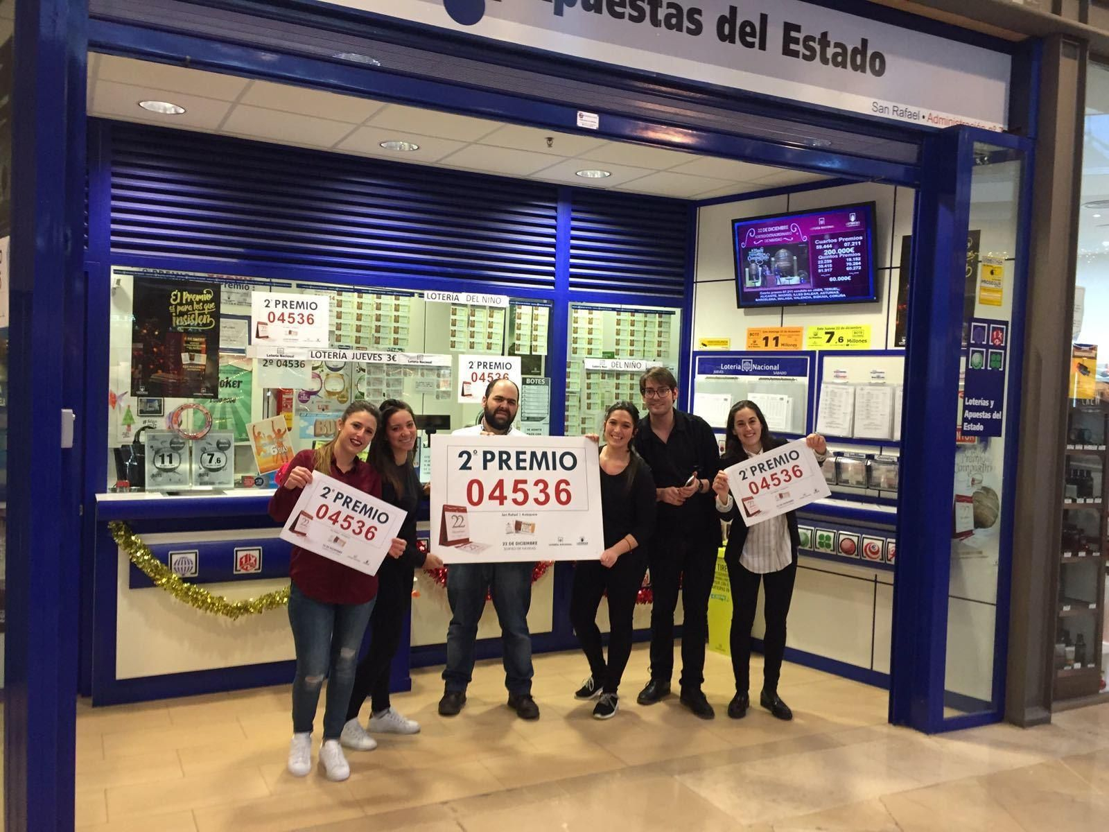 Los premiados en la Lotería de Navidad en Málaga