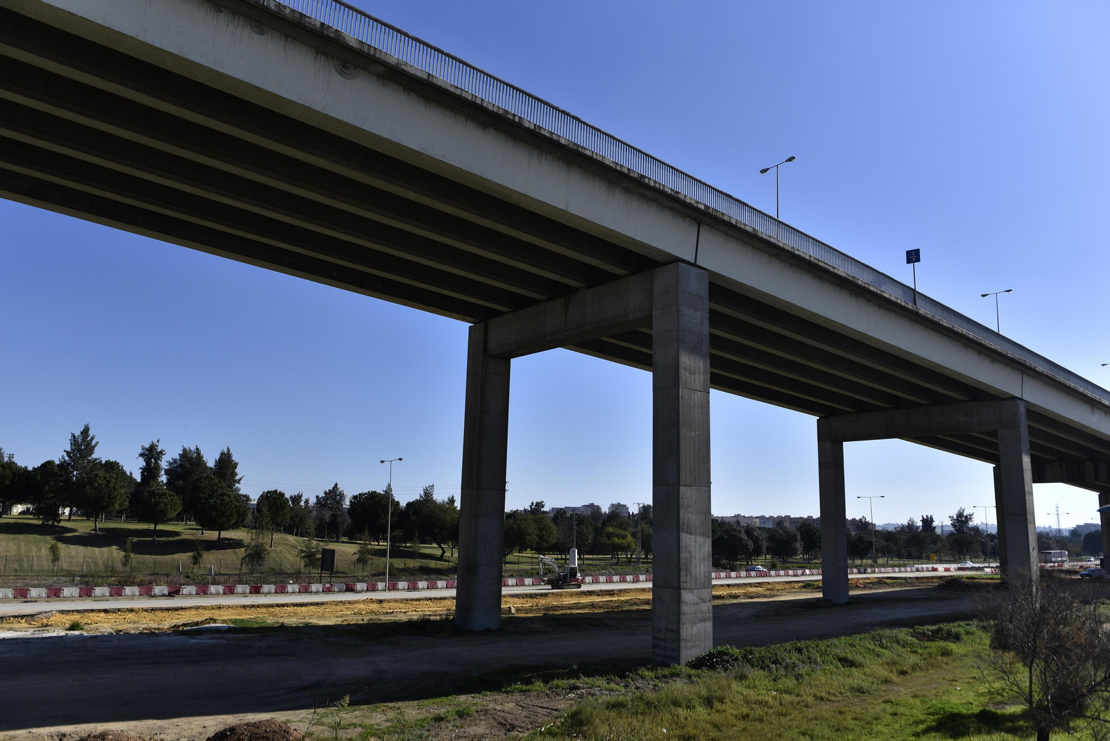 Estado actual de las obras del centro comercial Lagoh de Palmas Altas. Febrero de 2019