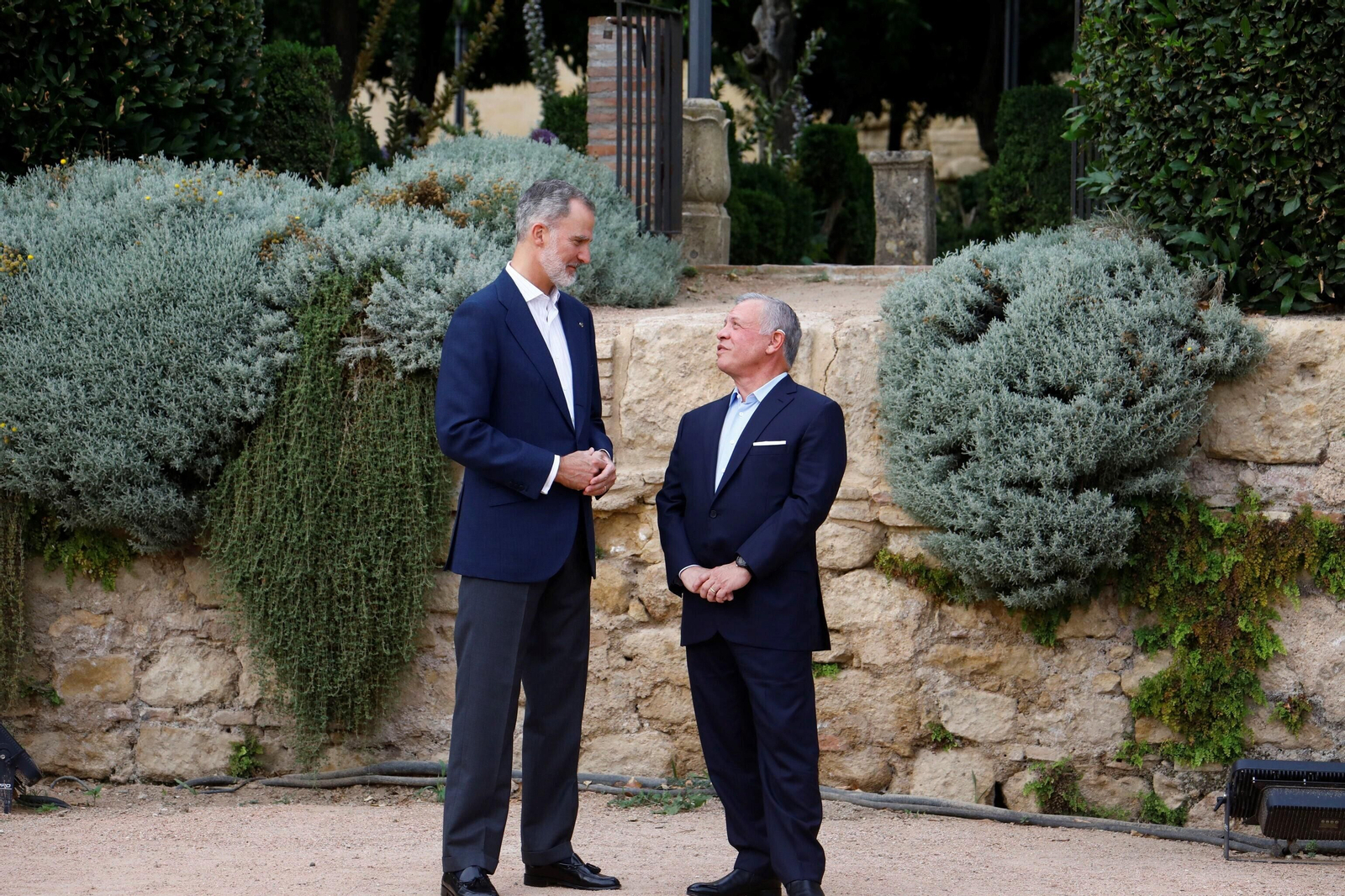 Los reyes Felipe VI y Abdalá II, en el Alcázar de los Reyes Cristianos de Córdoba