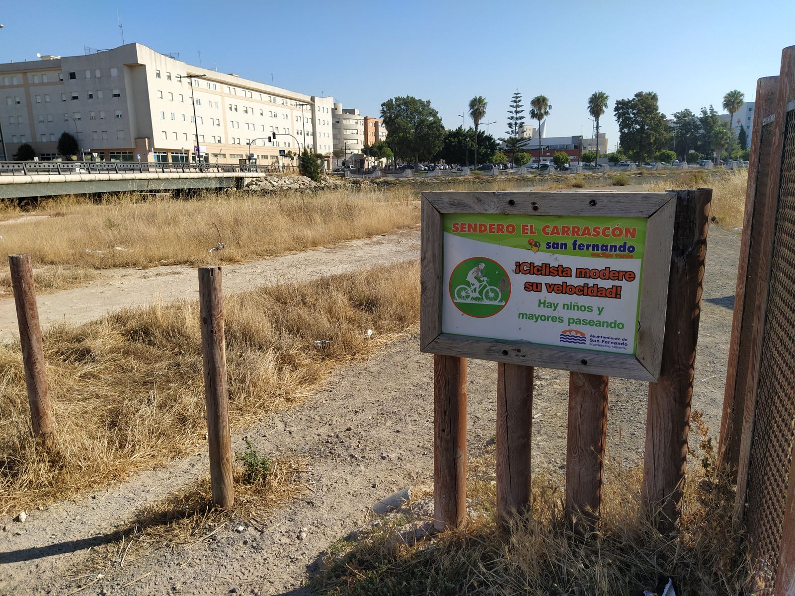 Una parte del sendero del Carrascón.