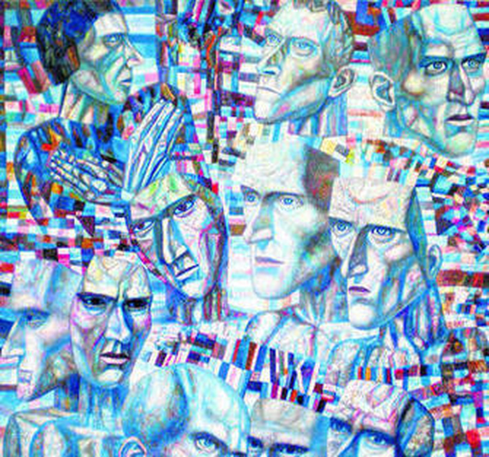 Una de las obras de Pavel Filonov.