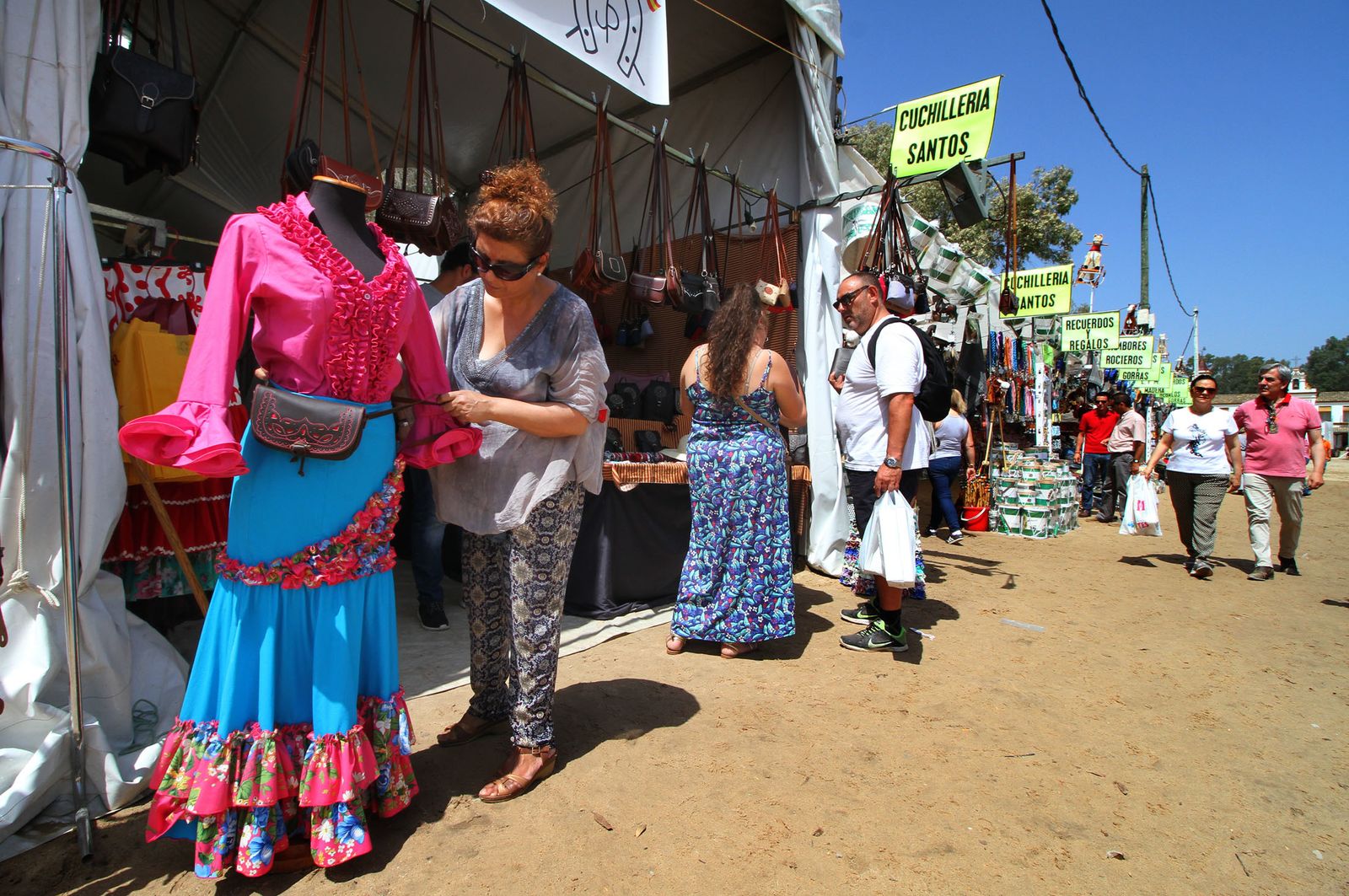 Ambiente en la aldea del Rocío.