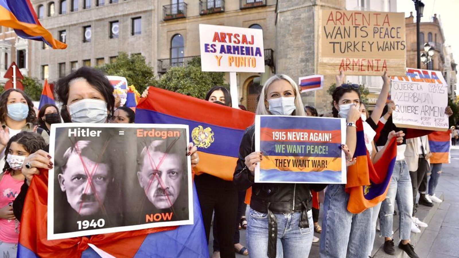 Protesta en Sevilla.