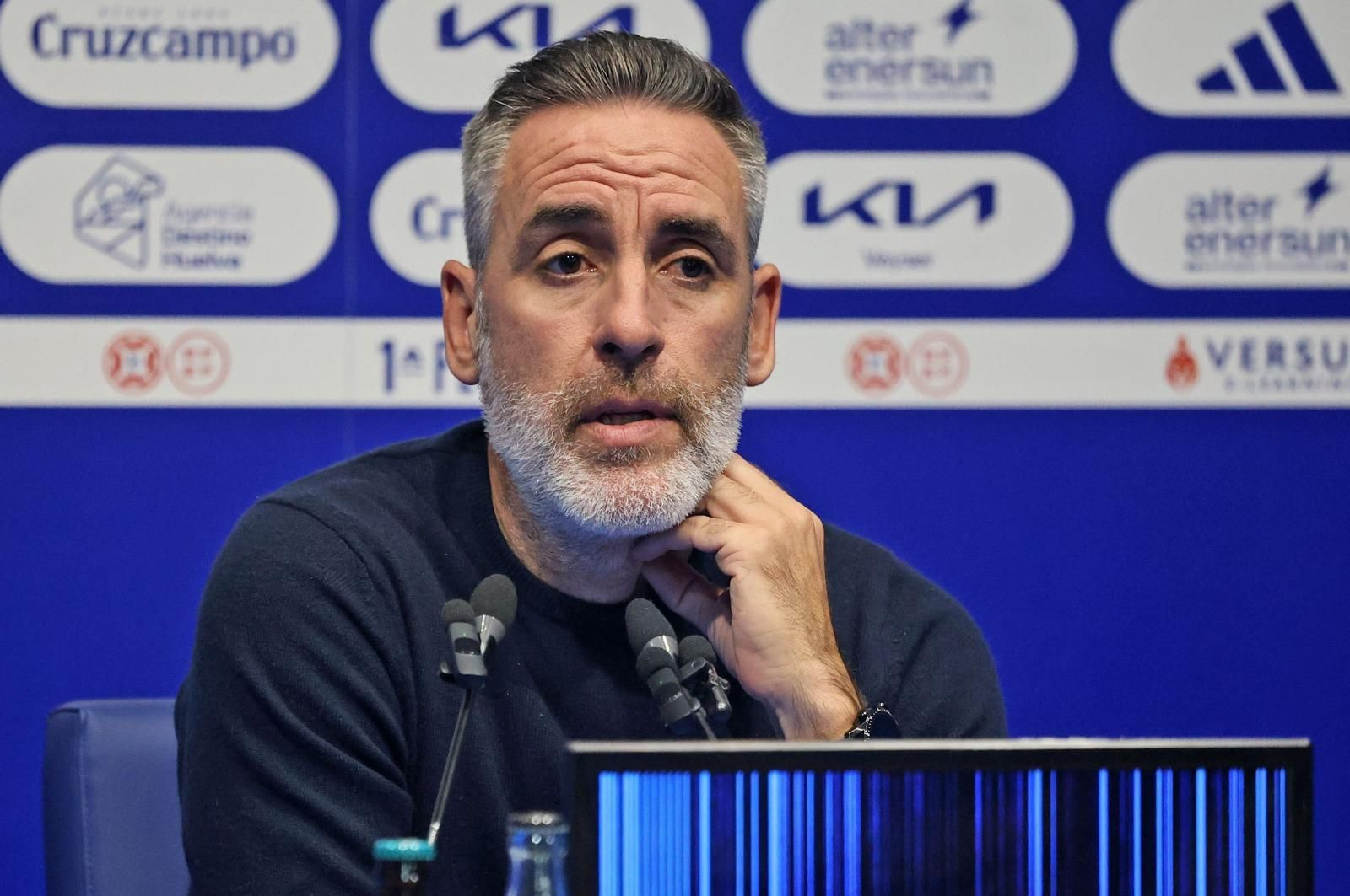 Abel Gómez, en rueda de prensa.