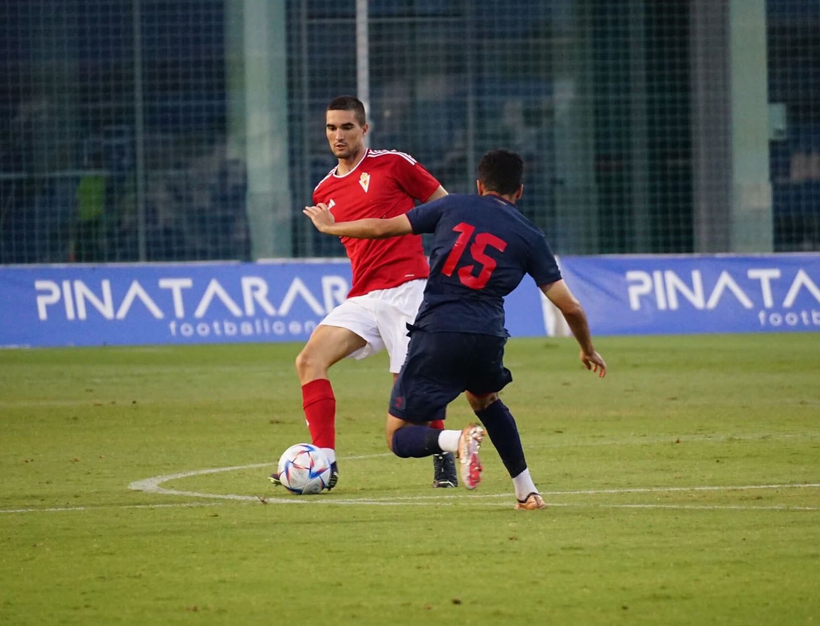 Iván Casado, en un partido con el Real Murcia.