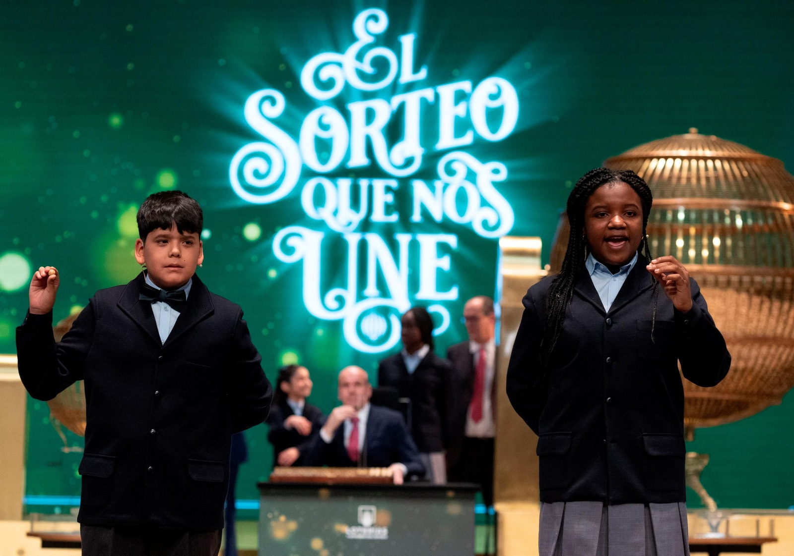 Un momento del sorteo de la Lotería de Navidad 2024