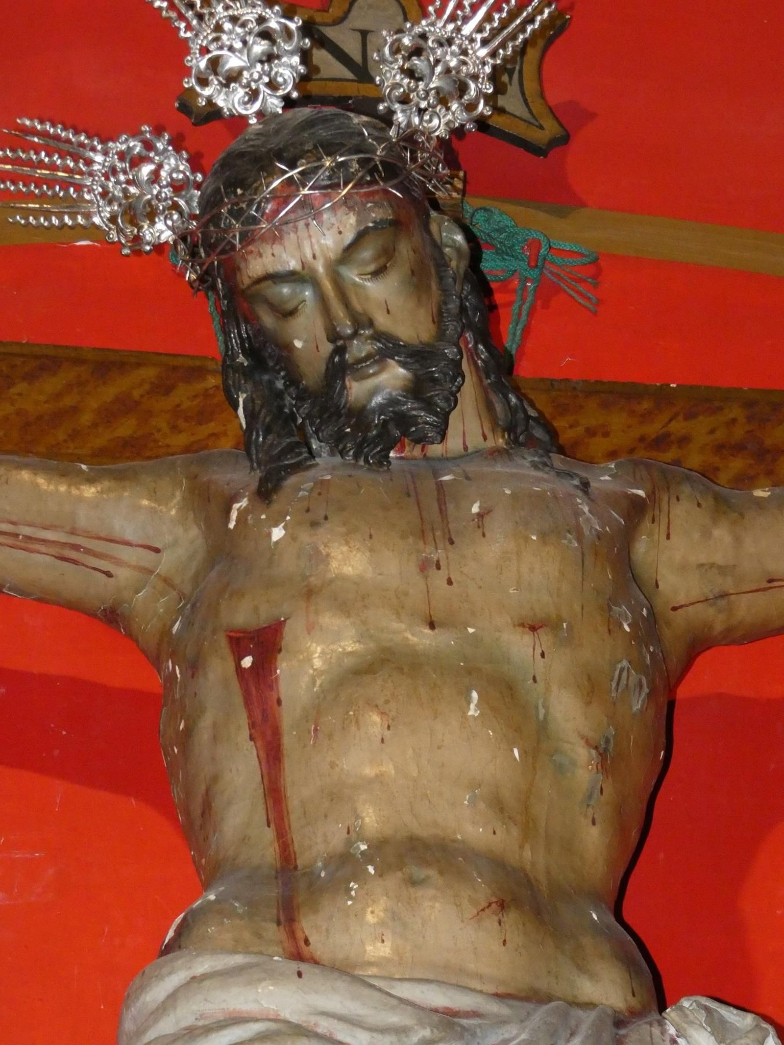 Detalle del rostro antes de la intervención.