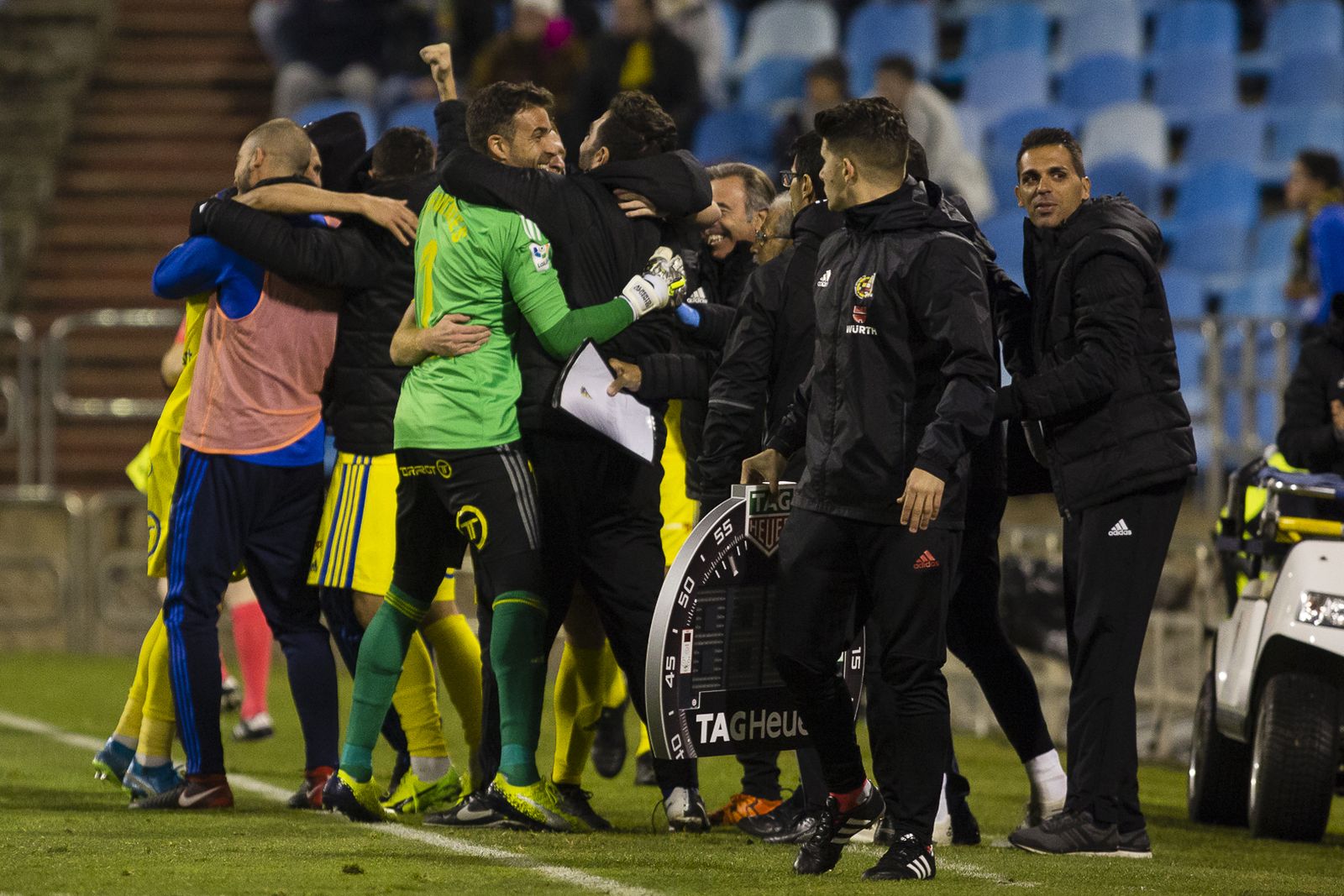 Las imágenes del Zaragoza-Cádiz