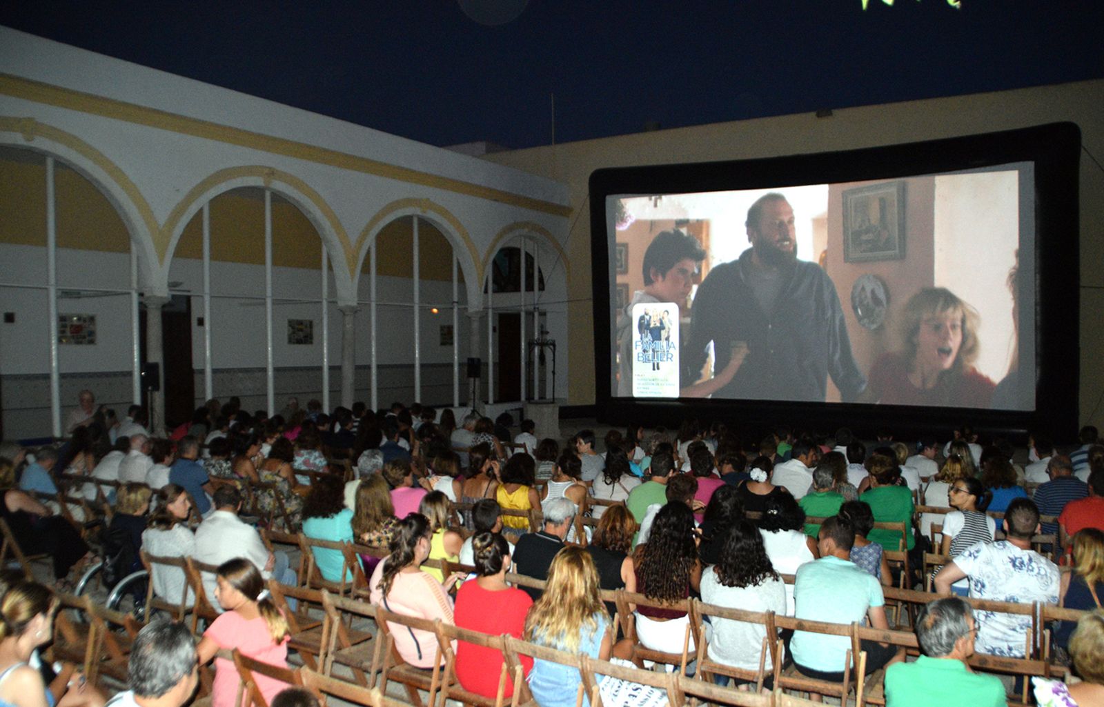 Una imagen del ciclo 'Cine al fresco' en el pasado verano.