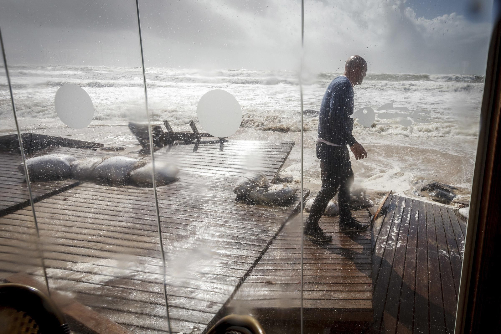 Efectos del temporal en Cádiz