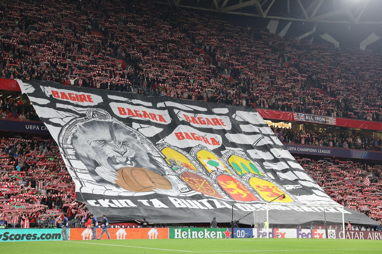 El Athletic Club-PSG, en imágenes