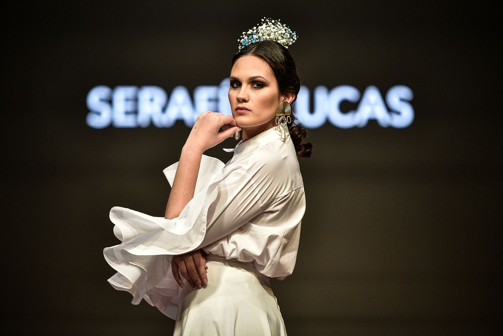 Imágenes de la inauguración de la Pasarela Flamenca en el patio del Ayuntamiento