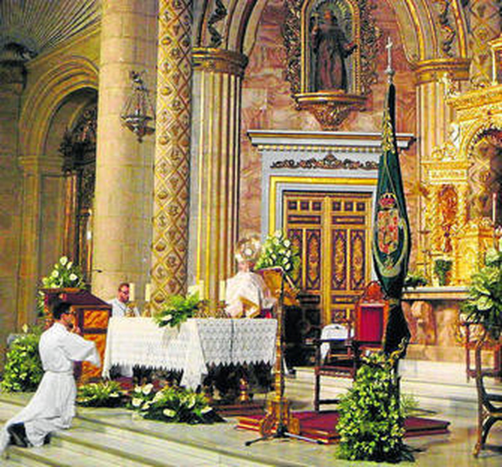 Padre Fray Francisco Rodríguez Fassio presidió la misa.