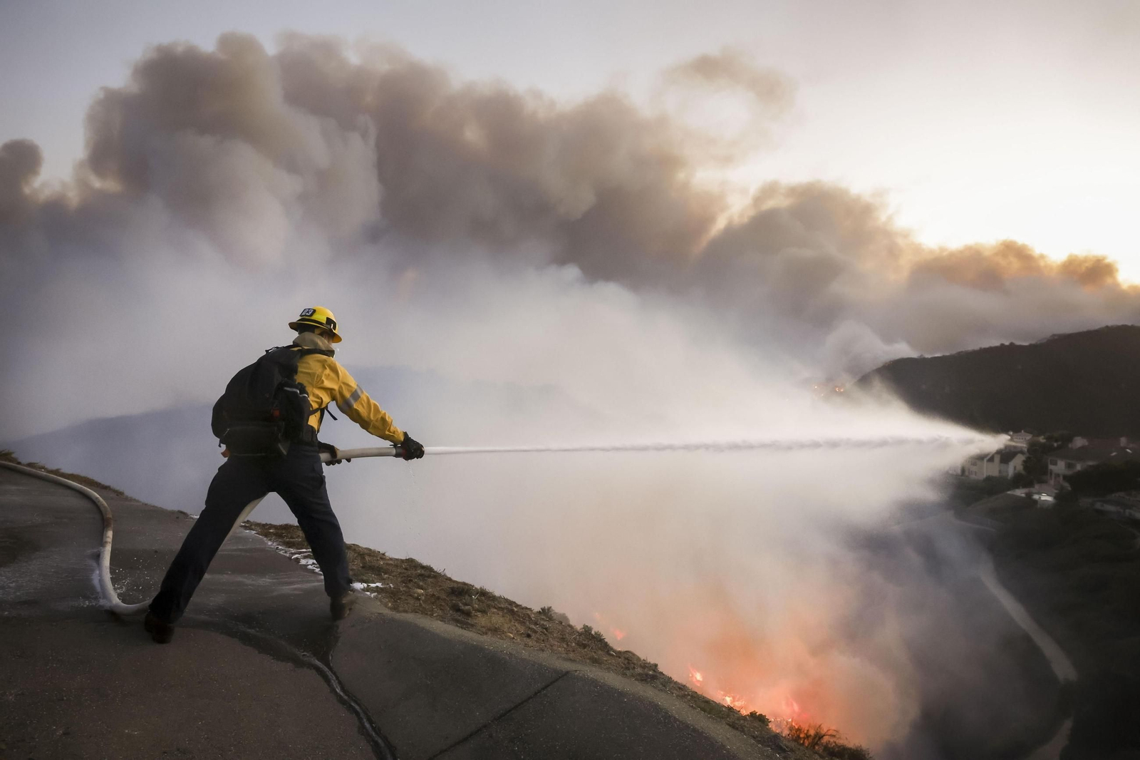 Las impactantes imágenes de los incendios de California