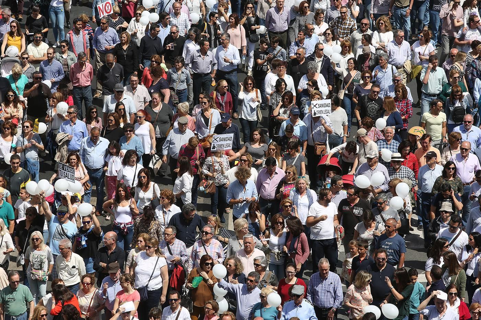 Las Imágenes de la Manifestación por una Sanidad Digna