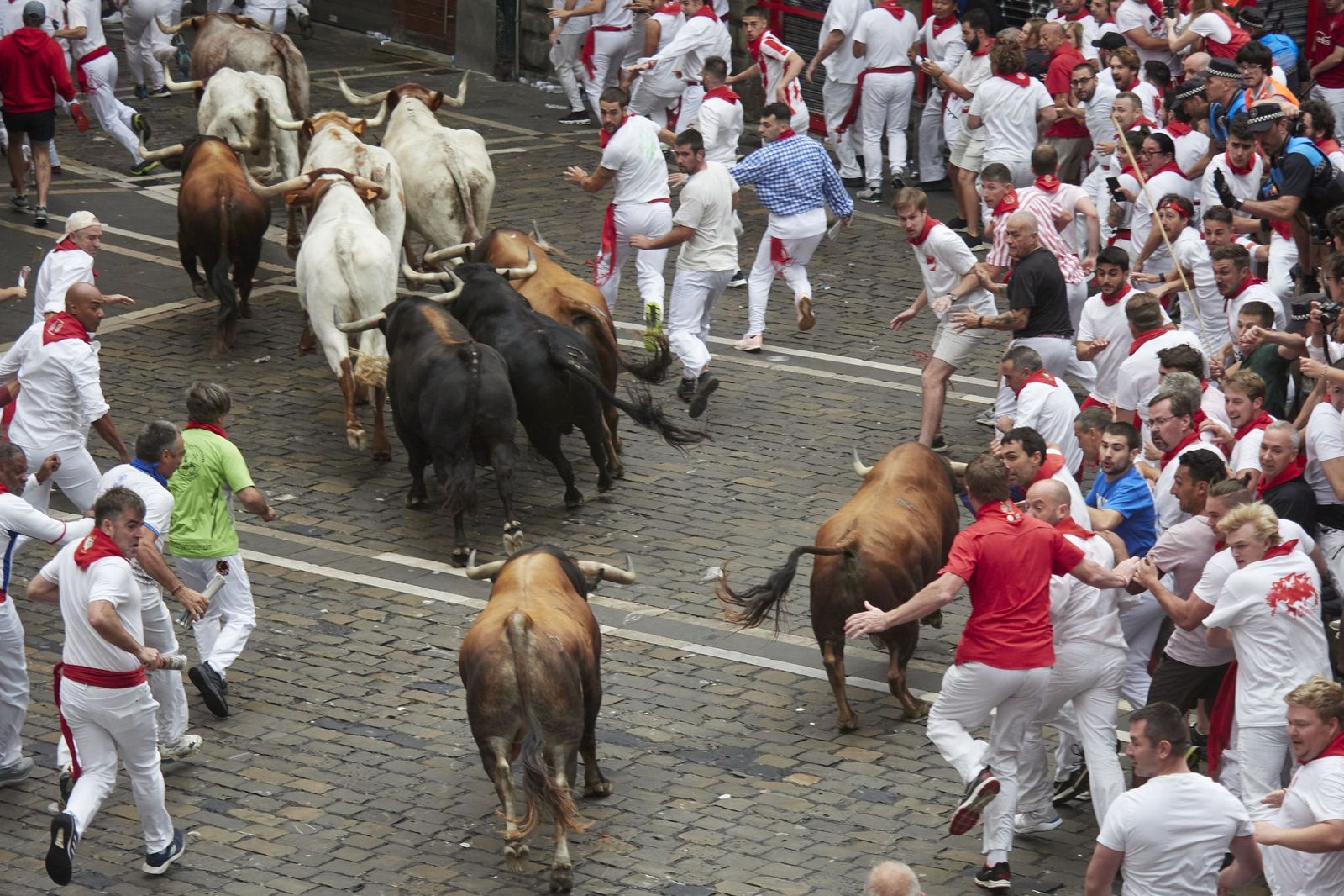 El primer encierro de San Fermín en imágenes