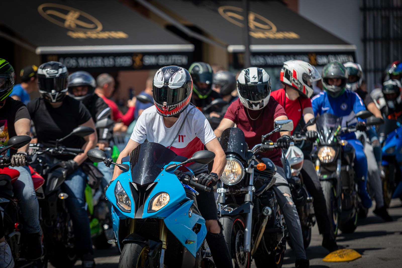 Imágenes de la motorada en El Puerto