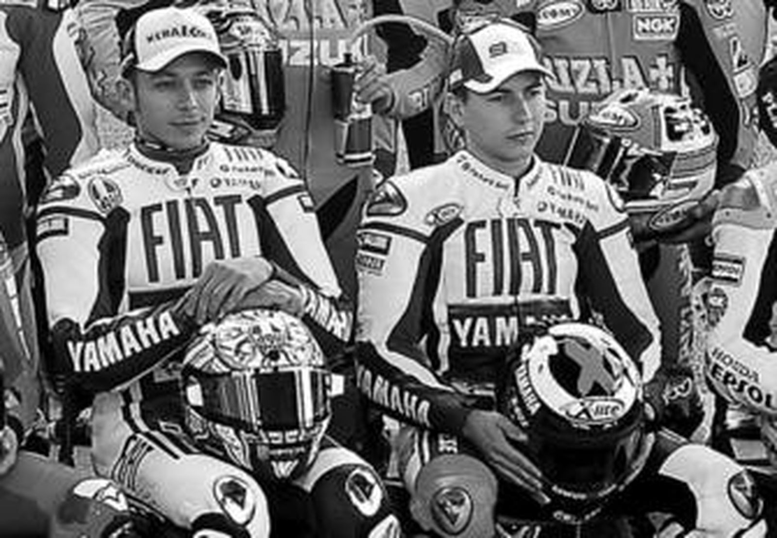 Jorge Lorenzo, junto a Rossi en los test IRTA de Jerez.