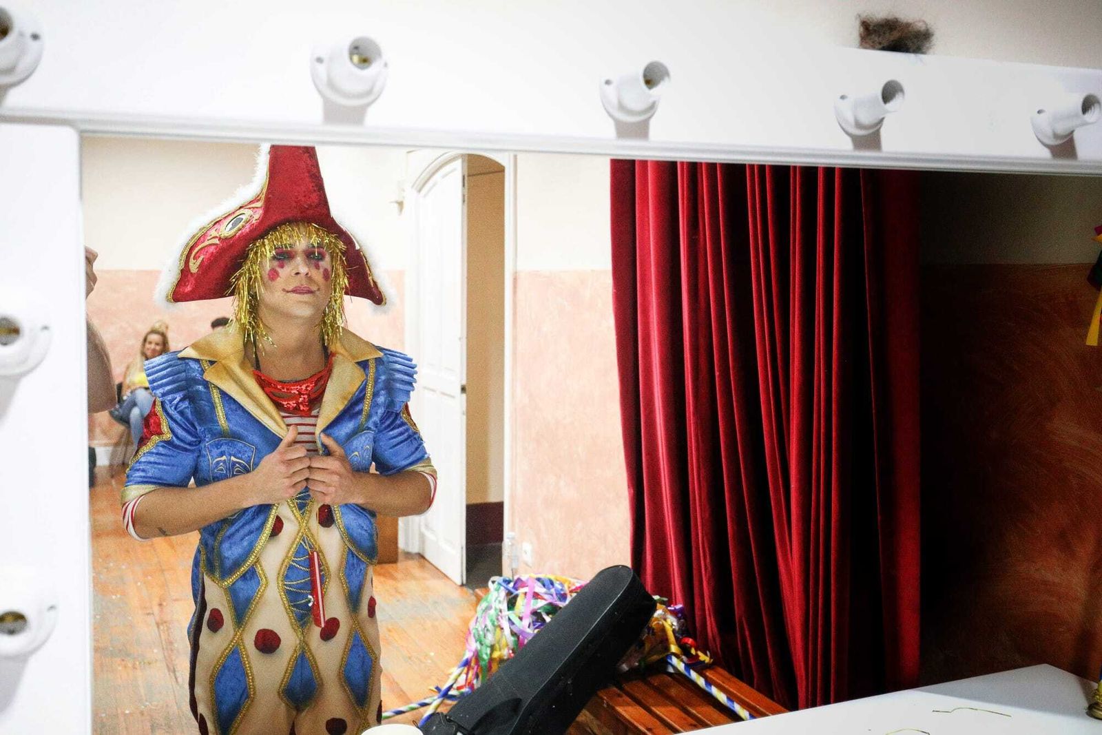 Ambiente en camerinos