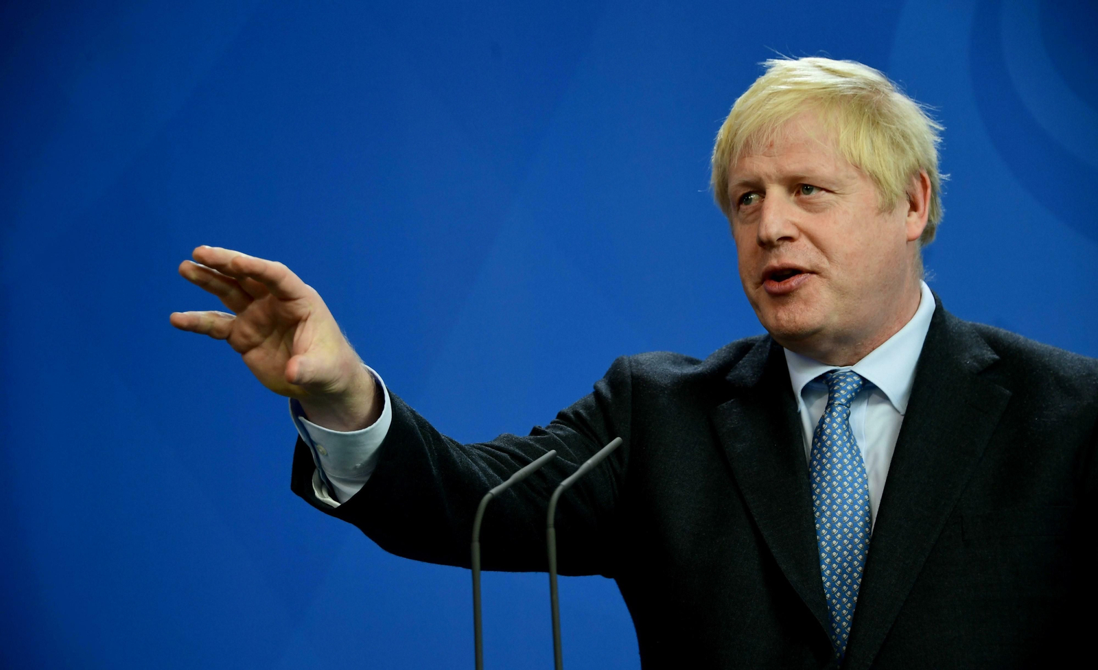 El primer ministro inglés, Boris Johnson, durante una reciente comparecencia en Berlin, El primer ministro inglés, Boris Johnson, durante una reciente comparecencia en Berlin,