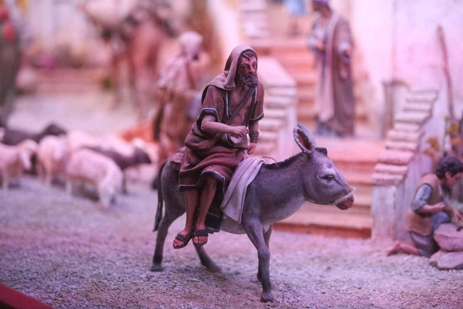 El Belén monumental hebreo que puede verse en el Archivo Municipal de Málaga esta Navidad (fotos)