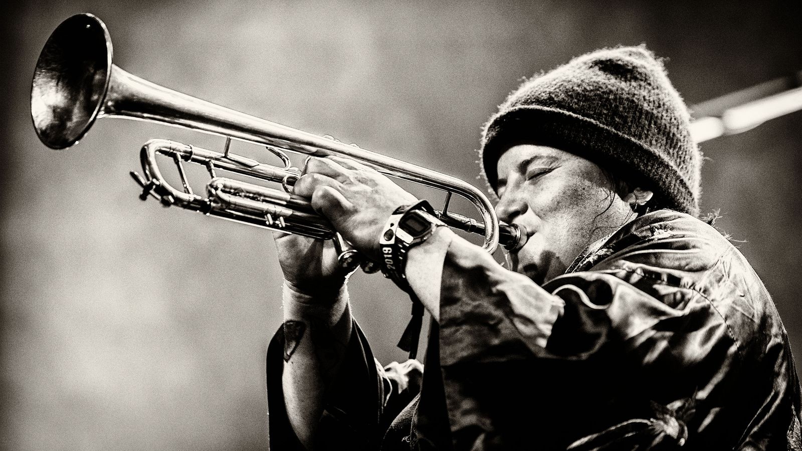 La trompetista Jaimie Branch.