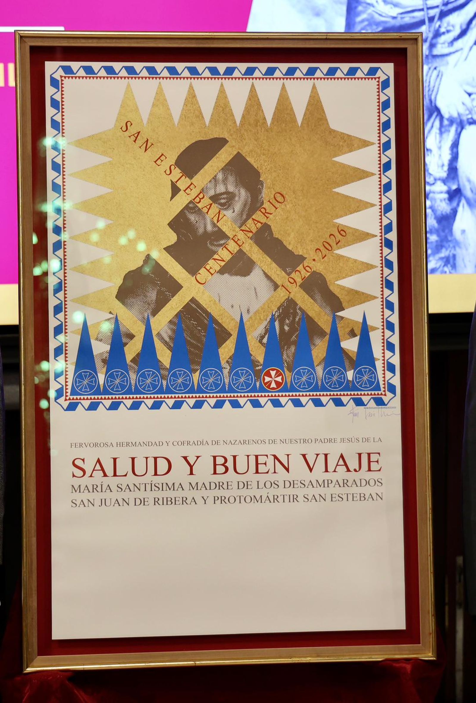 Cartel del Centenario de San Esteban, obra de los hermanos Rubiño