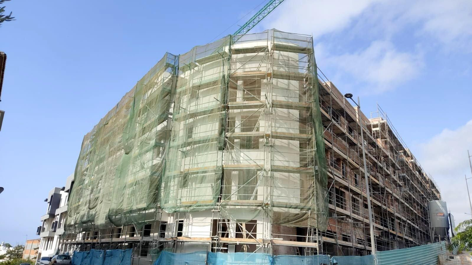 Vista de la promoción de VPO en la zona de Juan Benítez de Estepona.