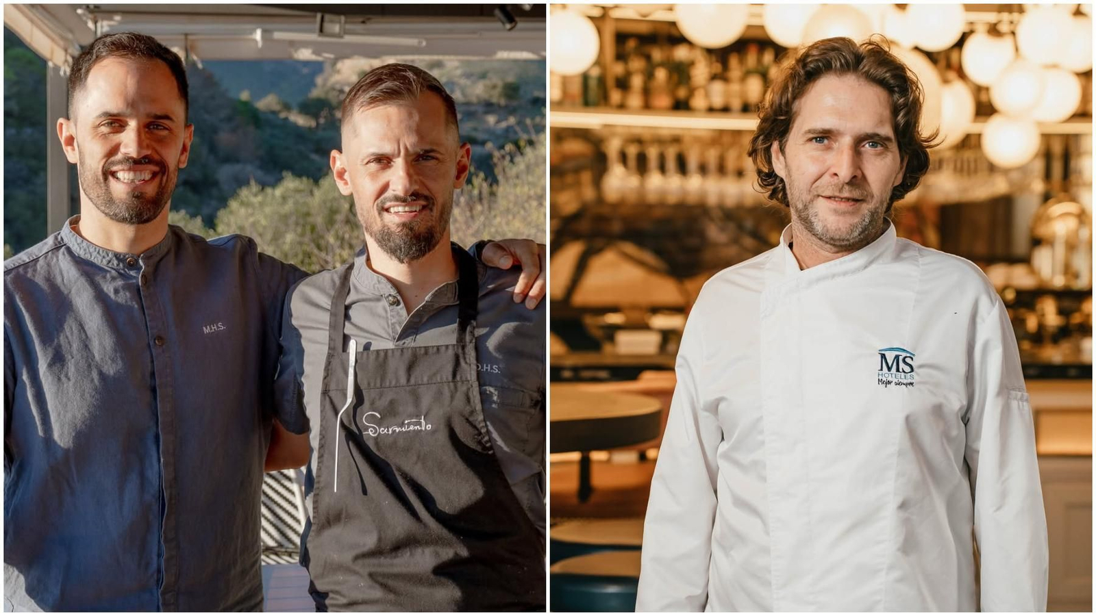 Los hermanos Sarmiento, Juan Diego y Miguel, y Julio Zambrana.