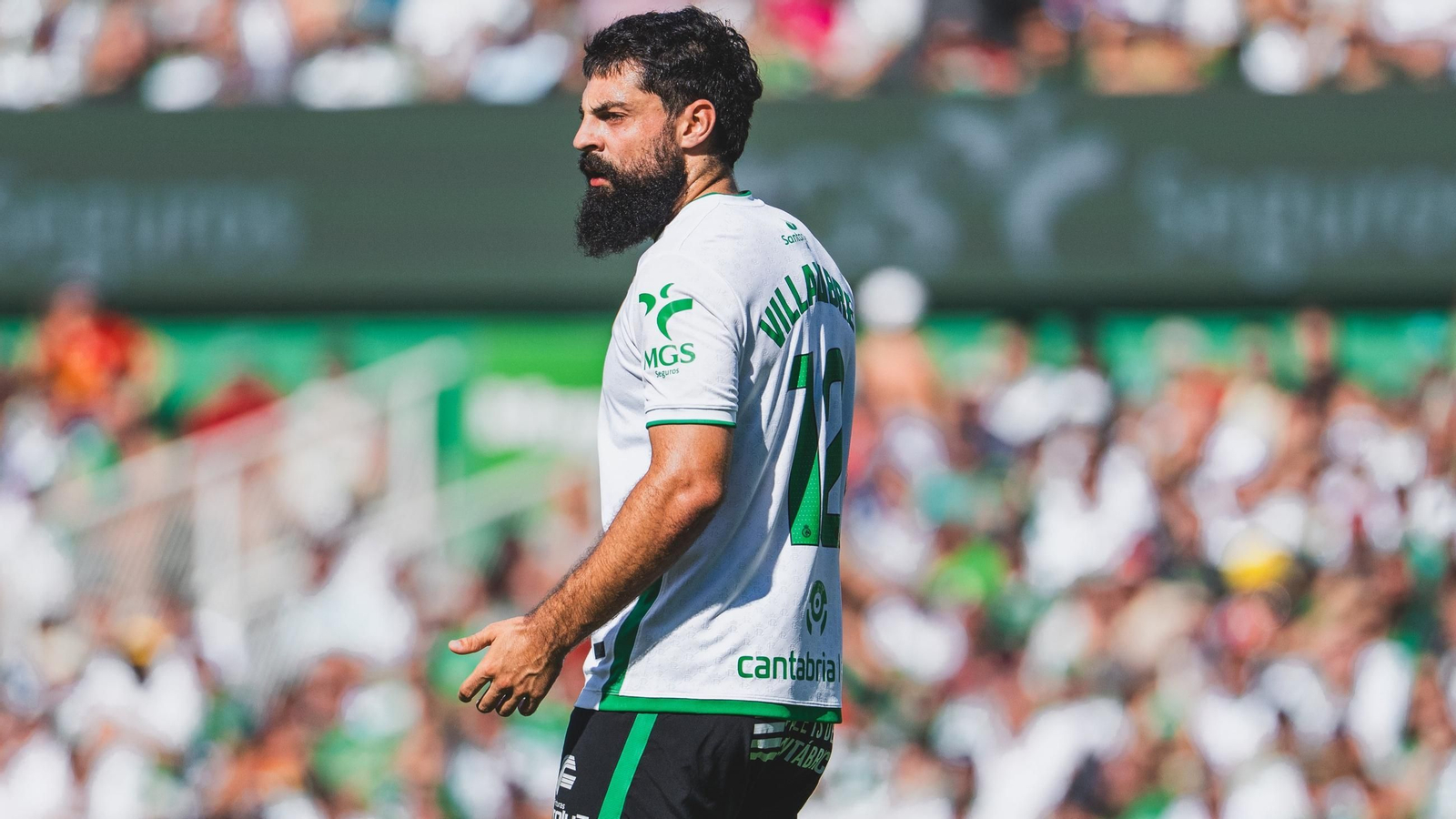 Asier Villalibre, delantero del Racing de Santander, el próximo rival del Córdoba CF.