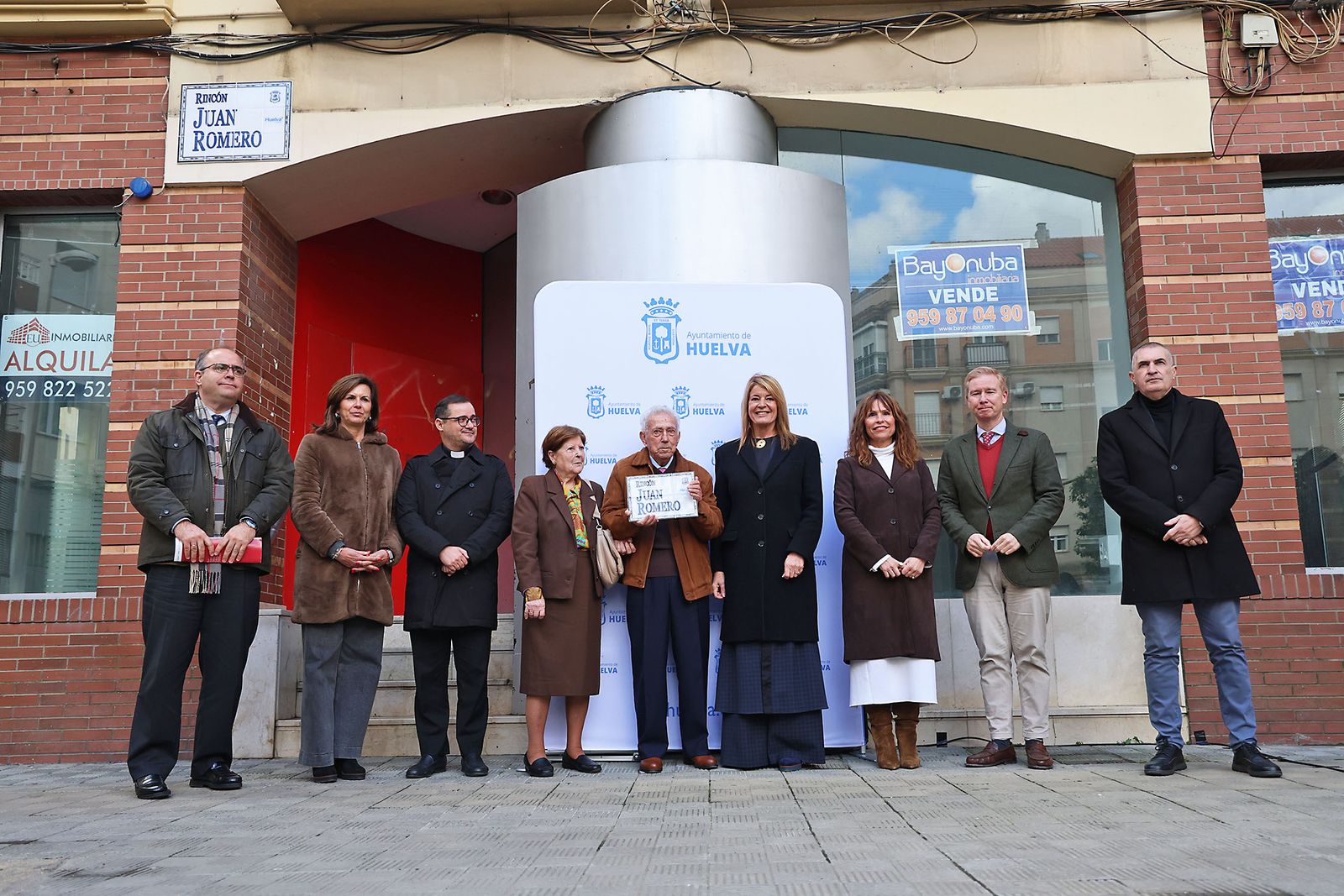 Las fotografías de la rotulación del Rincón de Juan Romero