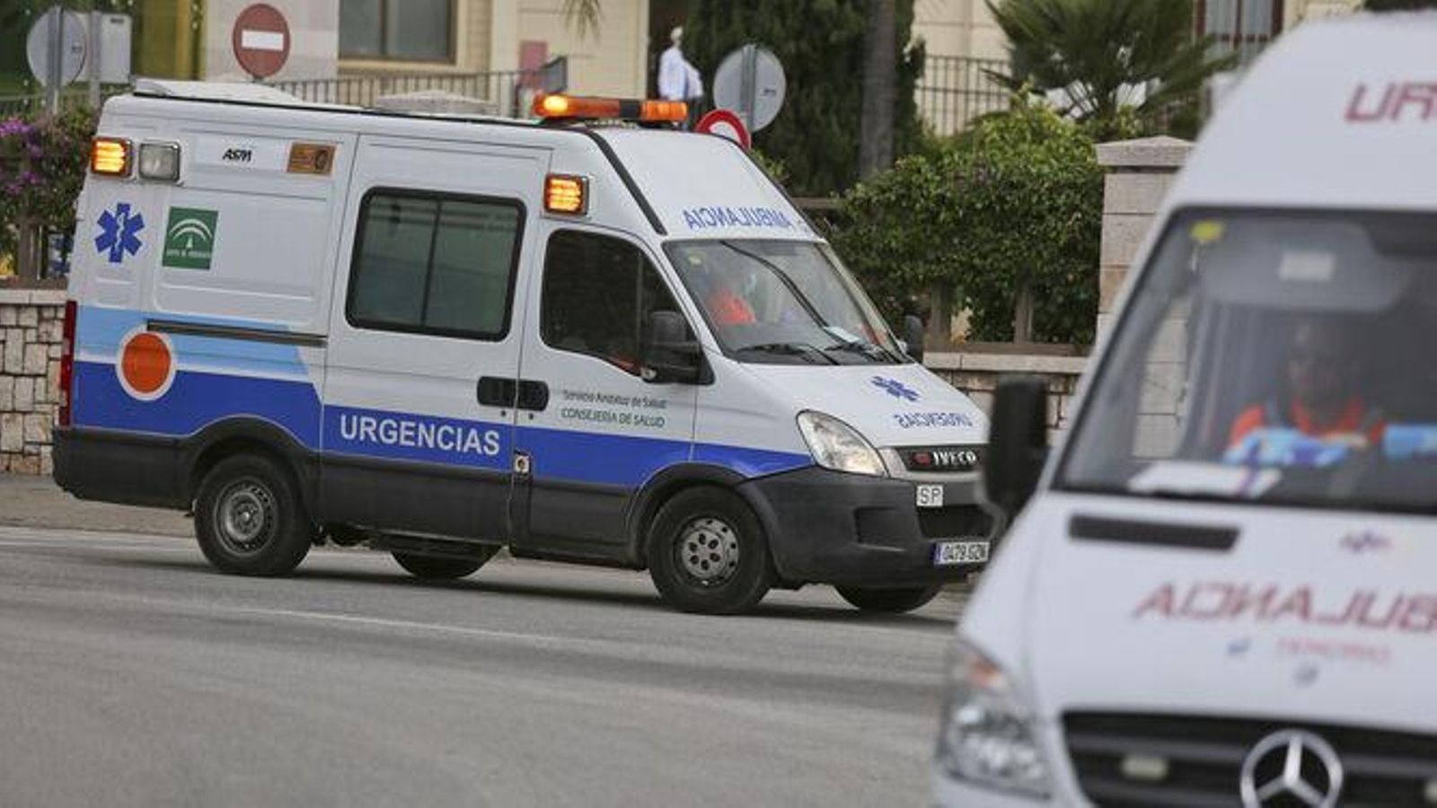 Una ambulancia en Málaga