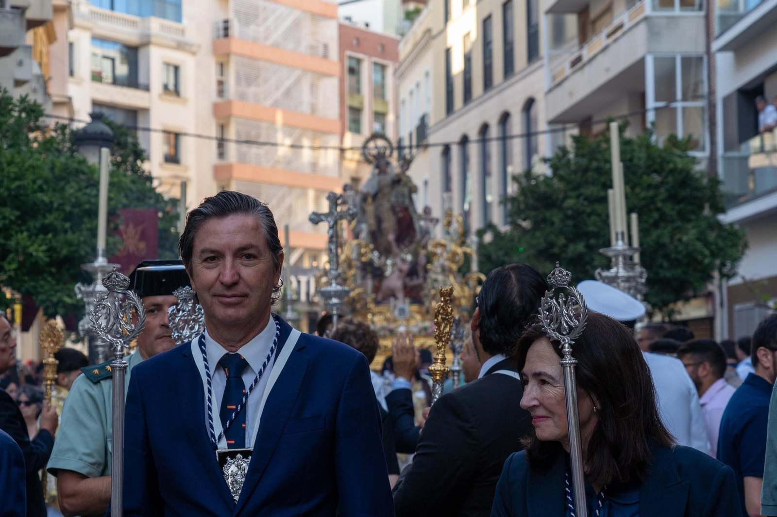 Imágenes de la procesión La Virgen del Carmen por las calles de Huelva