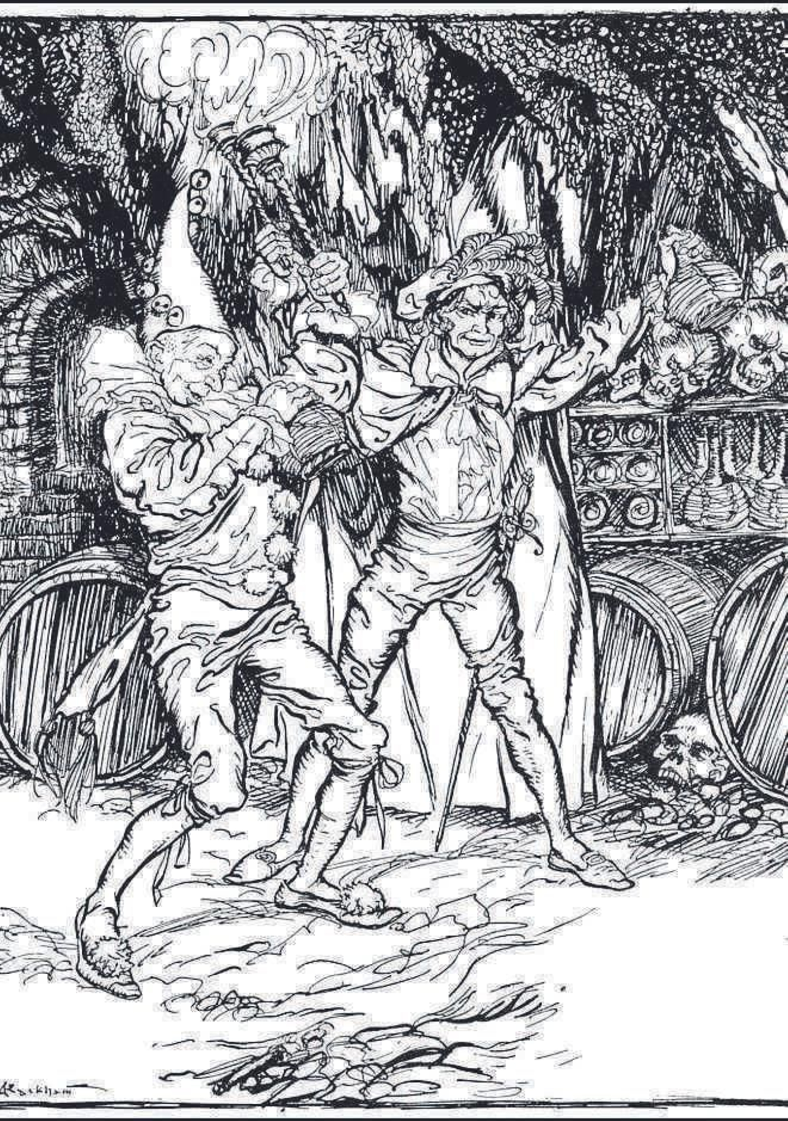 Ilustración de Arthur Rackham, 1935.