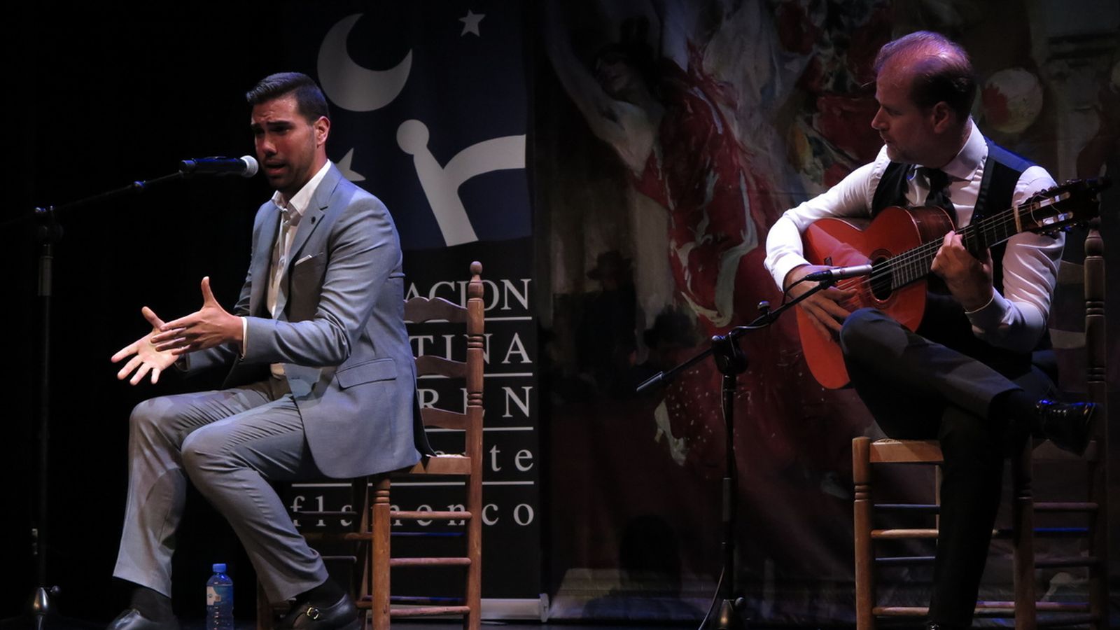 José Montoya 'Berenjeno' acompañado del guitarrista Pedro Sánchez