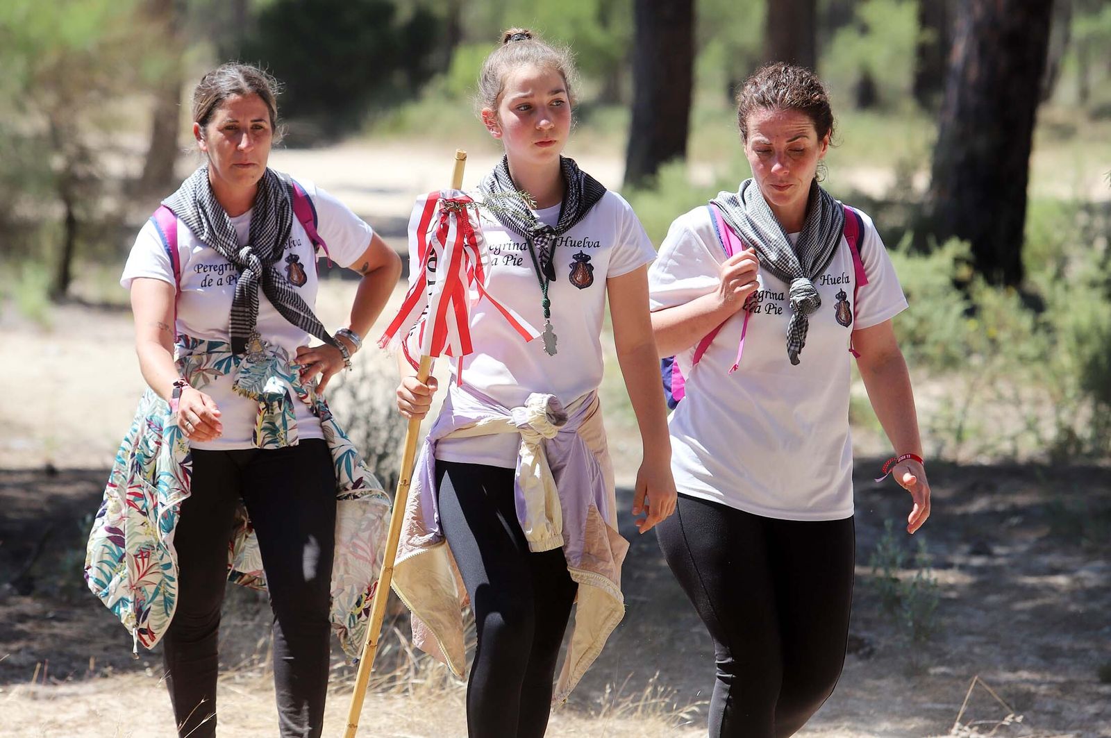 Todos los peregrinos de la Hermandad de Huelva, en imágenes