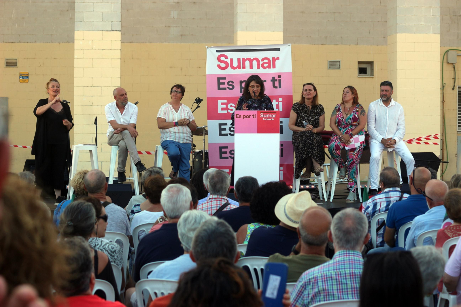 Acto de cierre de campaña de Sumar en la provincia de Cádiz